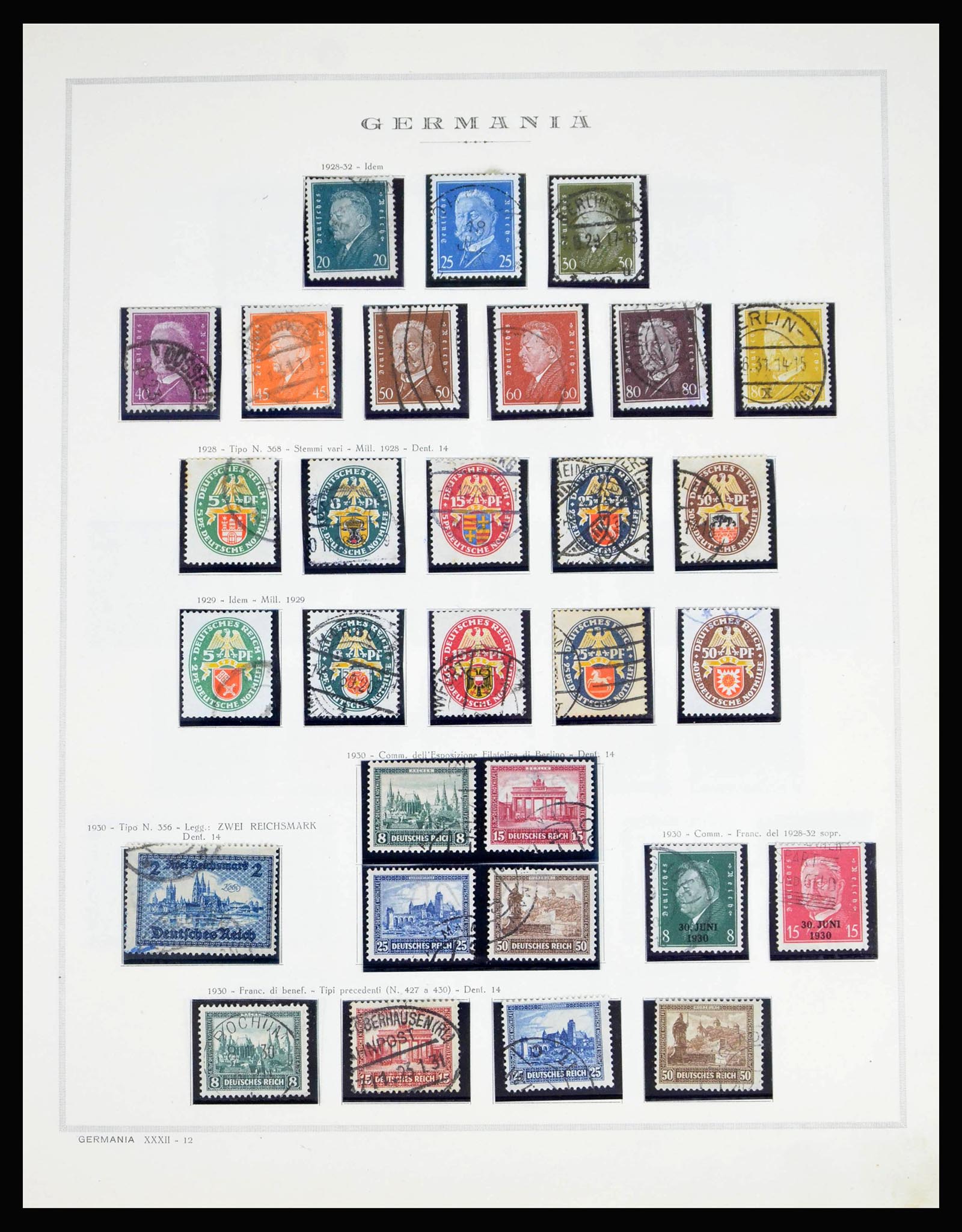 40125 0019 - Stamp collection 40125 German Reich complete 1872-1945.