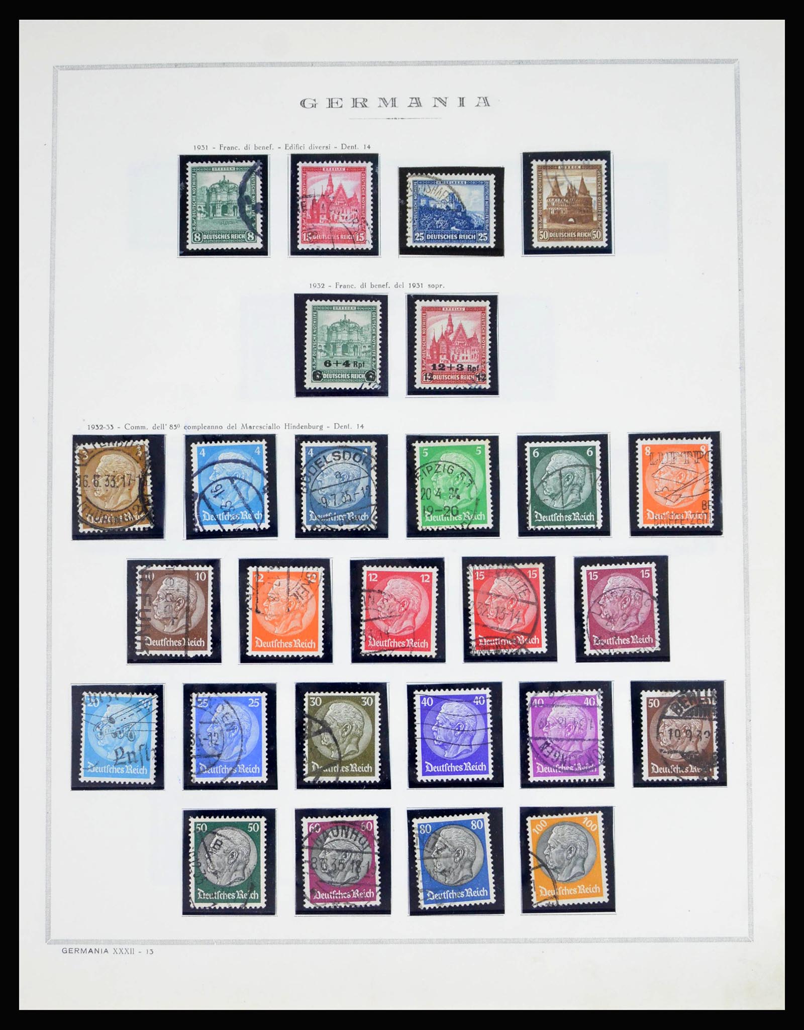 40125 0020 - Stamp collection 40125 German Reich complete 1872-1945.