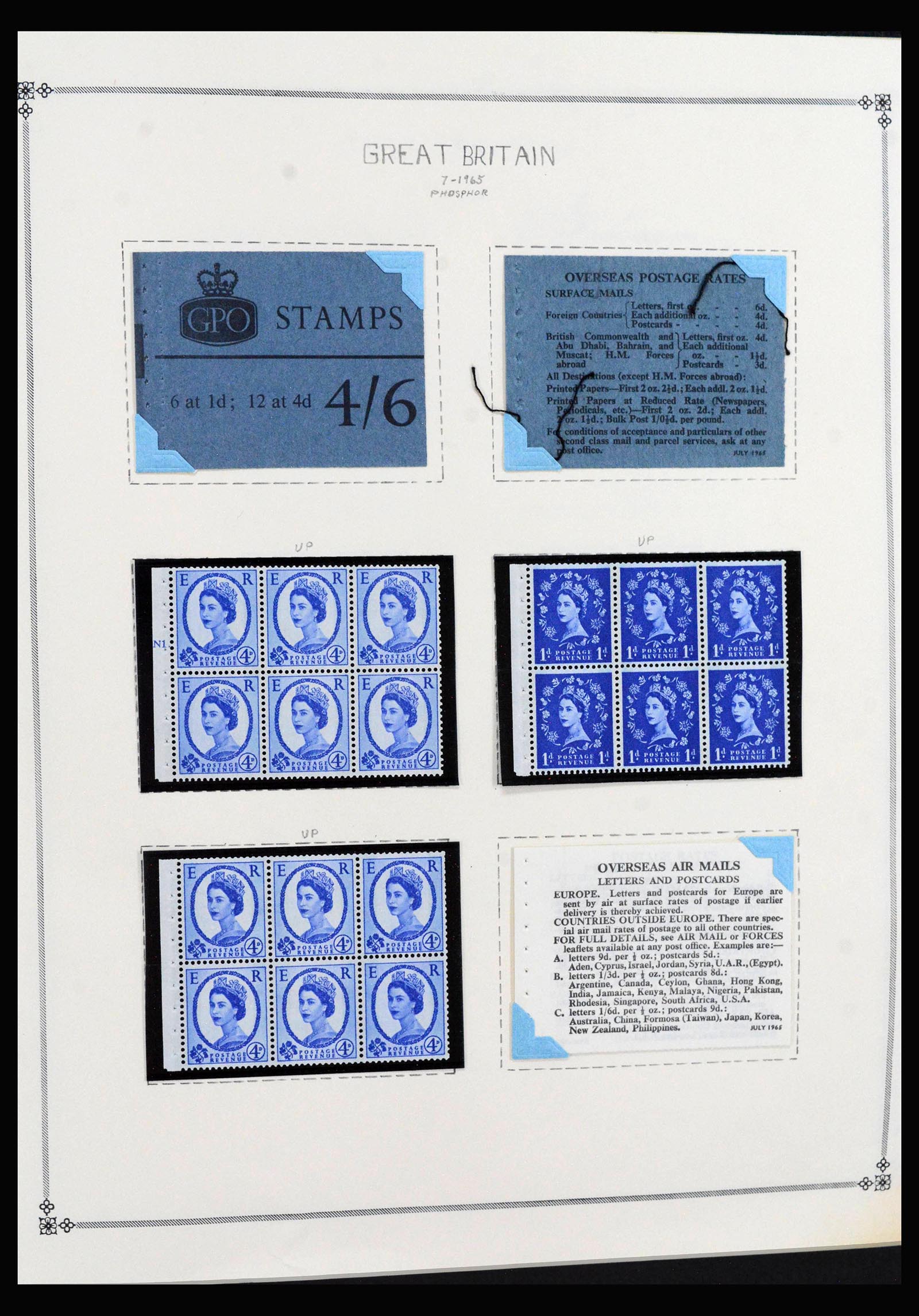 40128 0003 - Stamp collection 40128 Great Britain stamp booklets 1965-1994.