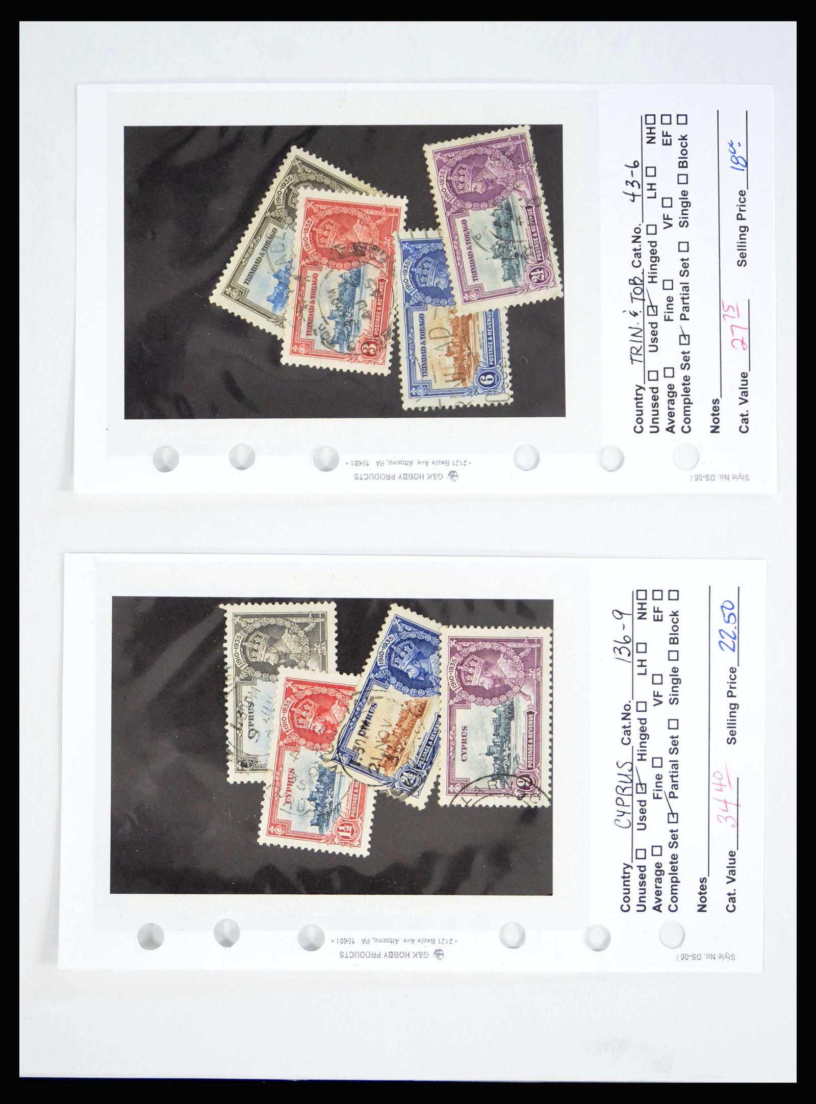 40129 0008 - Stamp collection 40129 British colonies omnibus 1935-1948.