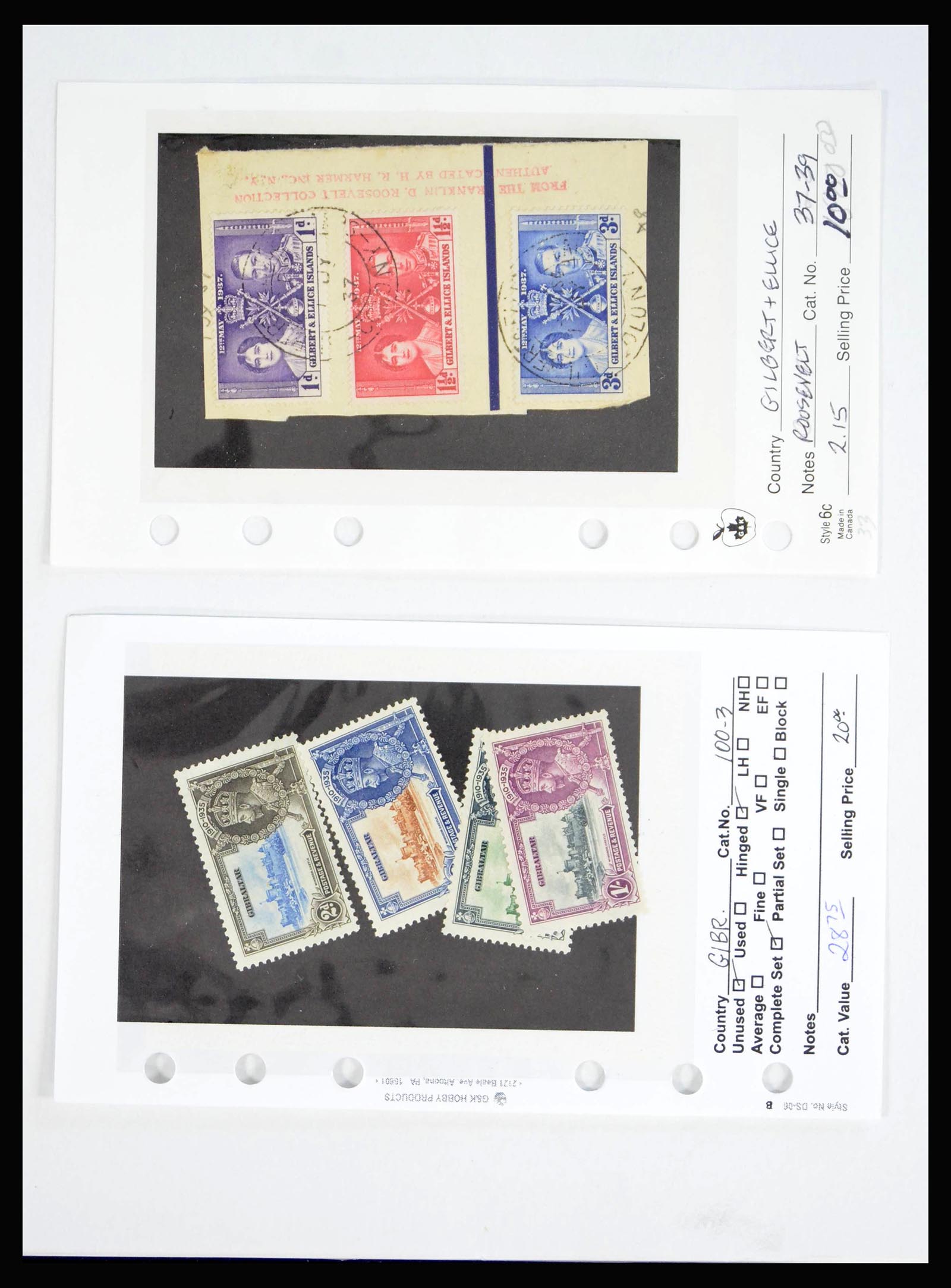 40129 0015 - Stamp collection 40129 British colonies omnibus 1935-1948.