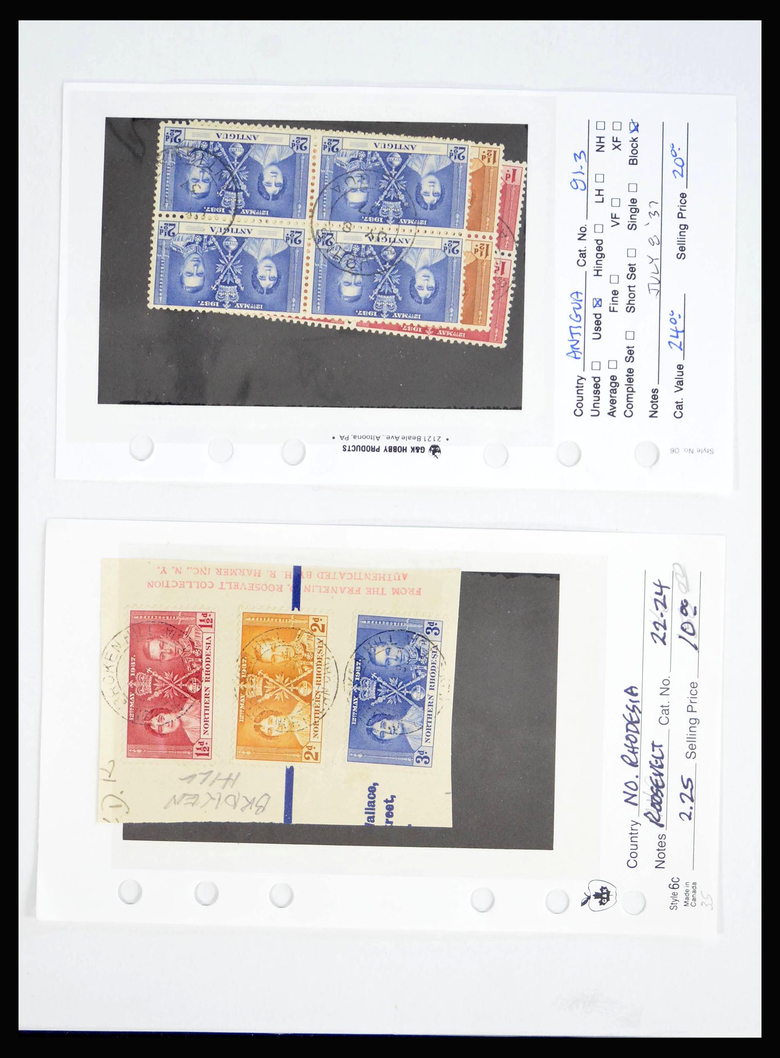 40129 0018 - Stamp collection 40129 British colonies omnibus 1935-1948.