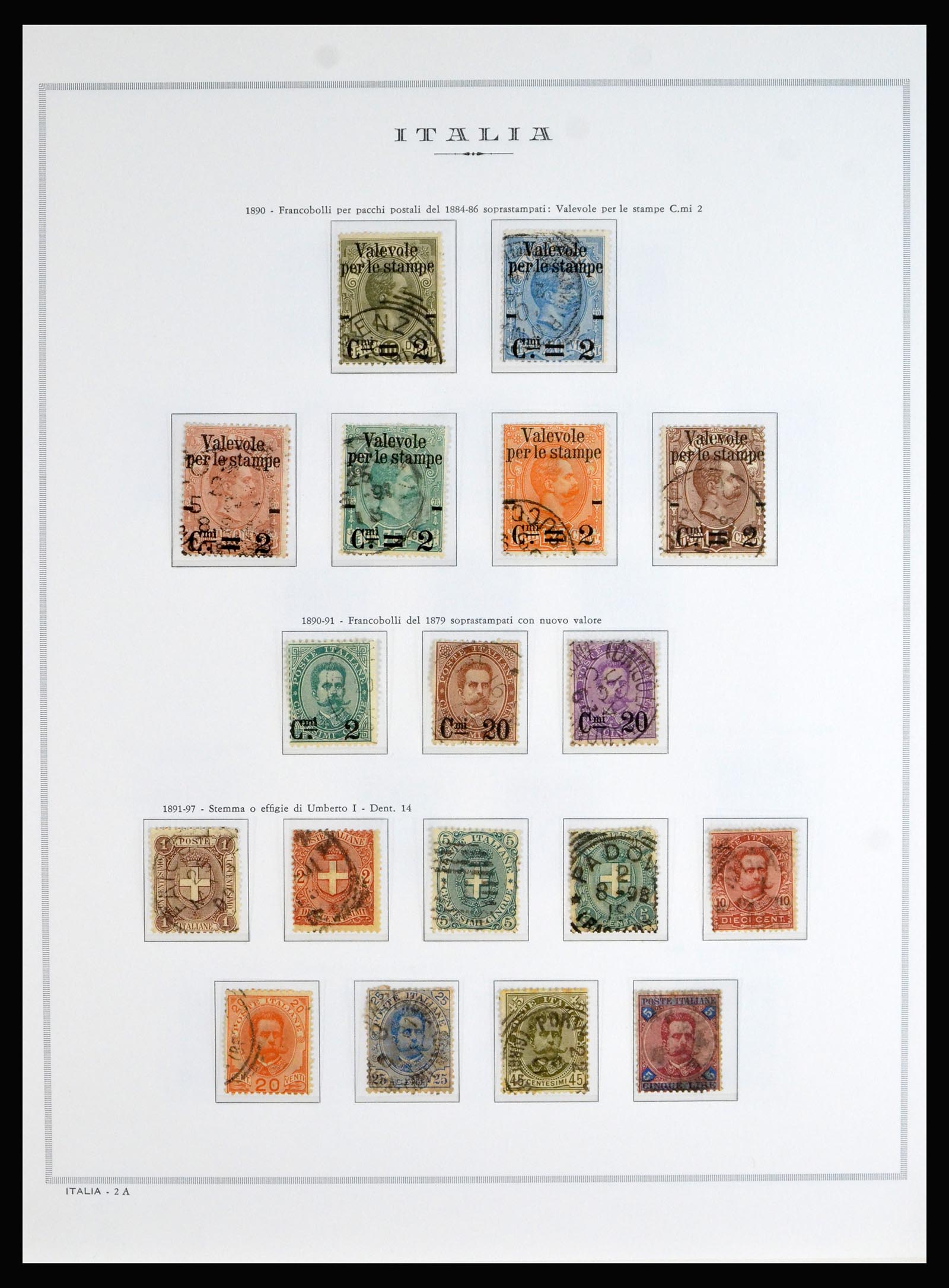 40130 0005 - Stamp collection 40130 Italy complete 1862-1944.