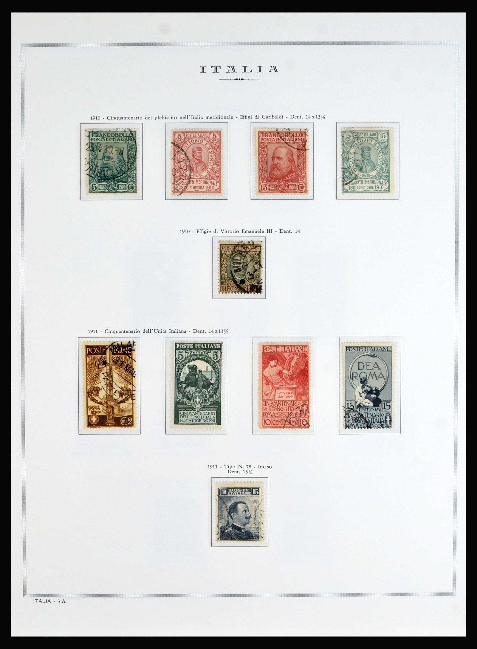 40130 0007 - Stamp collection 40130 Italy complete 1862-1944.