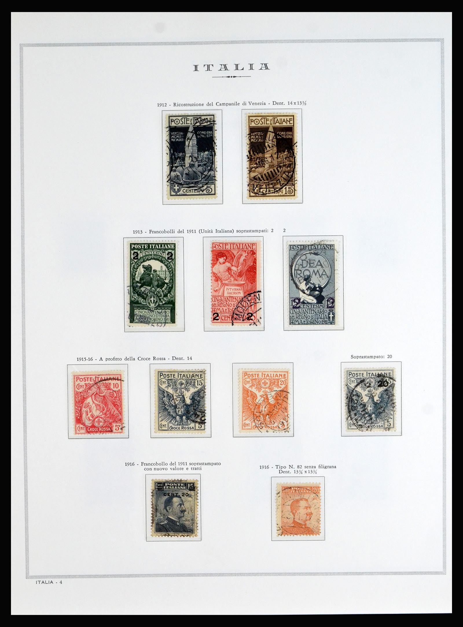 40130 0008 - Stamp collection 40130 Italy complete 1862-1944.