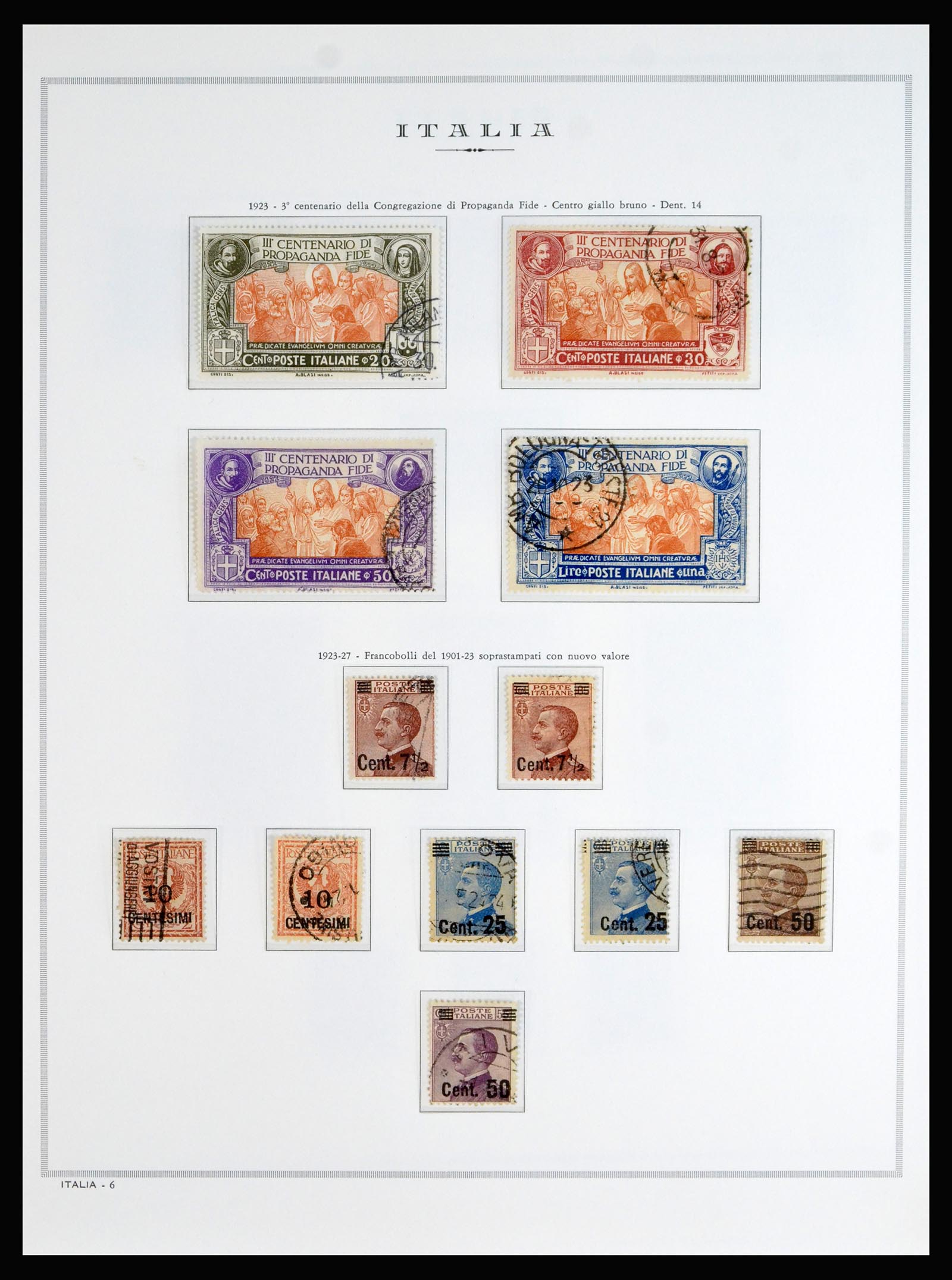 40130 0011 - Stamp collection 40130 Italy complete 1862-1944.