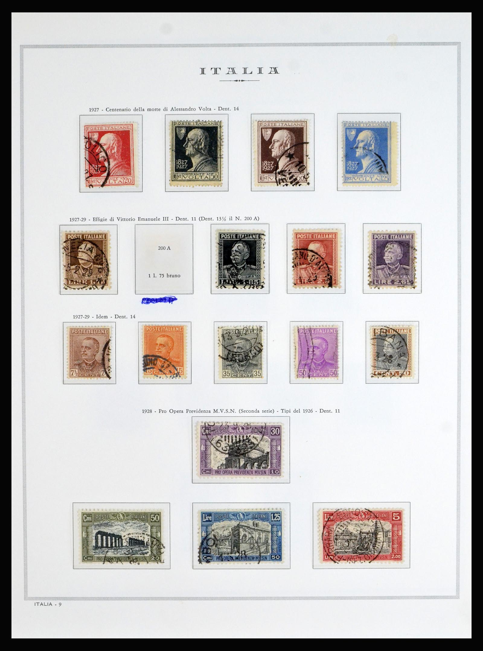 40130 0017 - Stamp collection 40130 Italy complete 1862-1944.