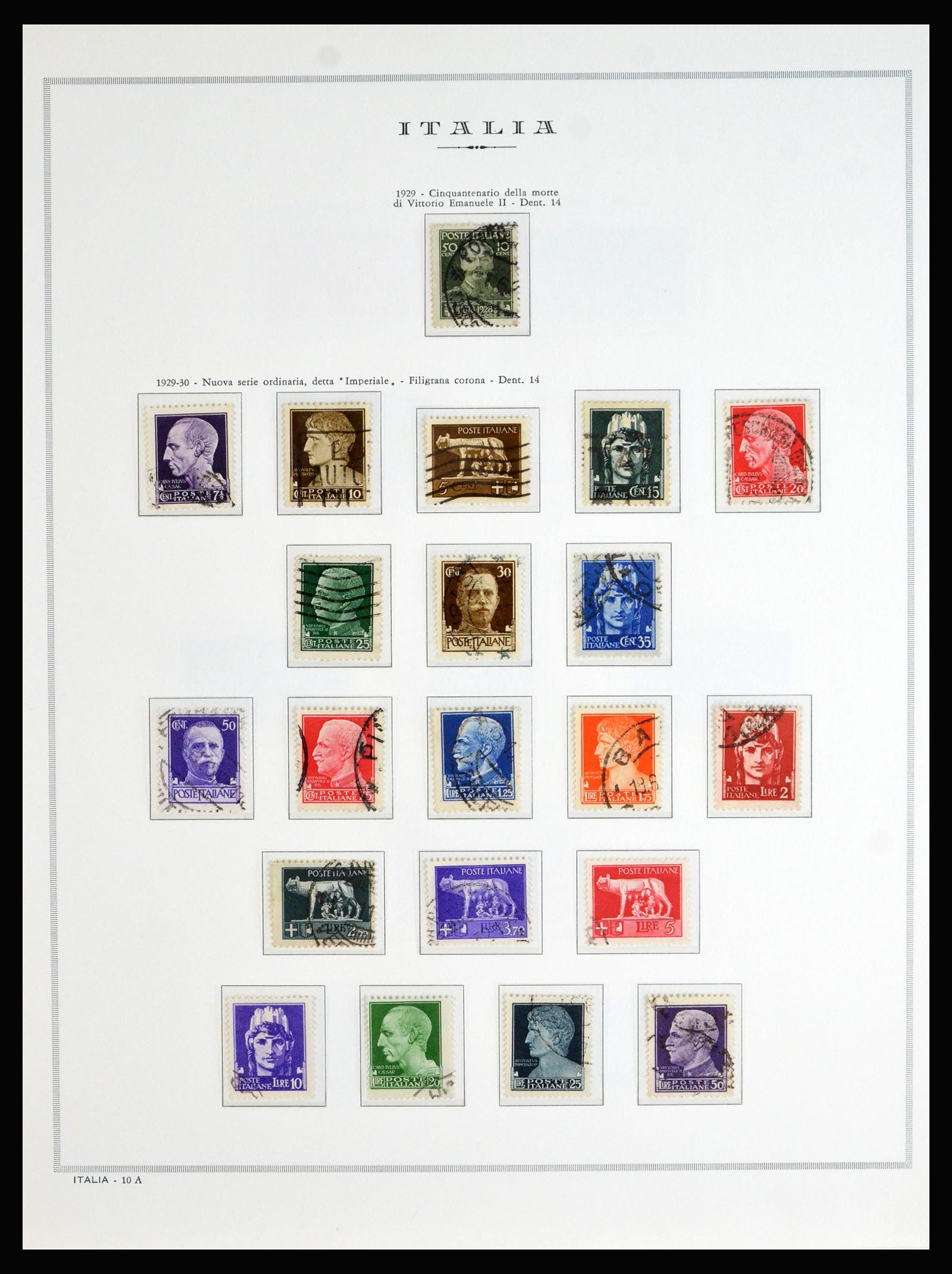 40130 0019 - Stamp collection 40130 Italy complete 1862-1944.