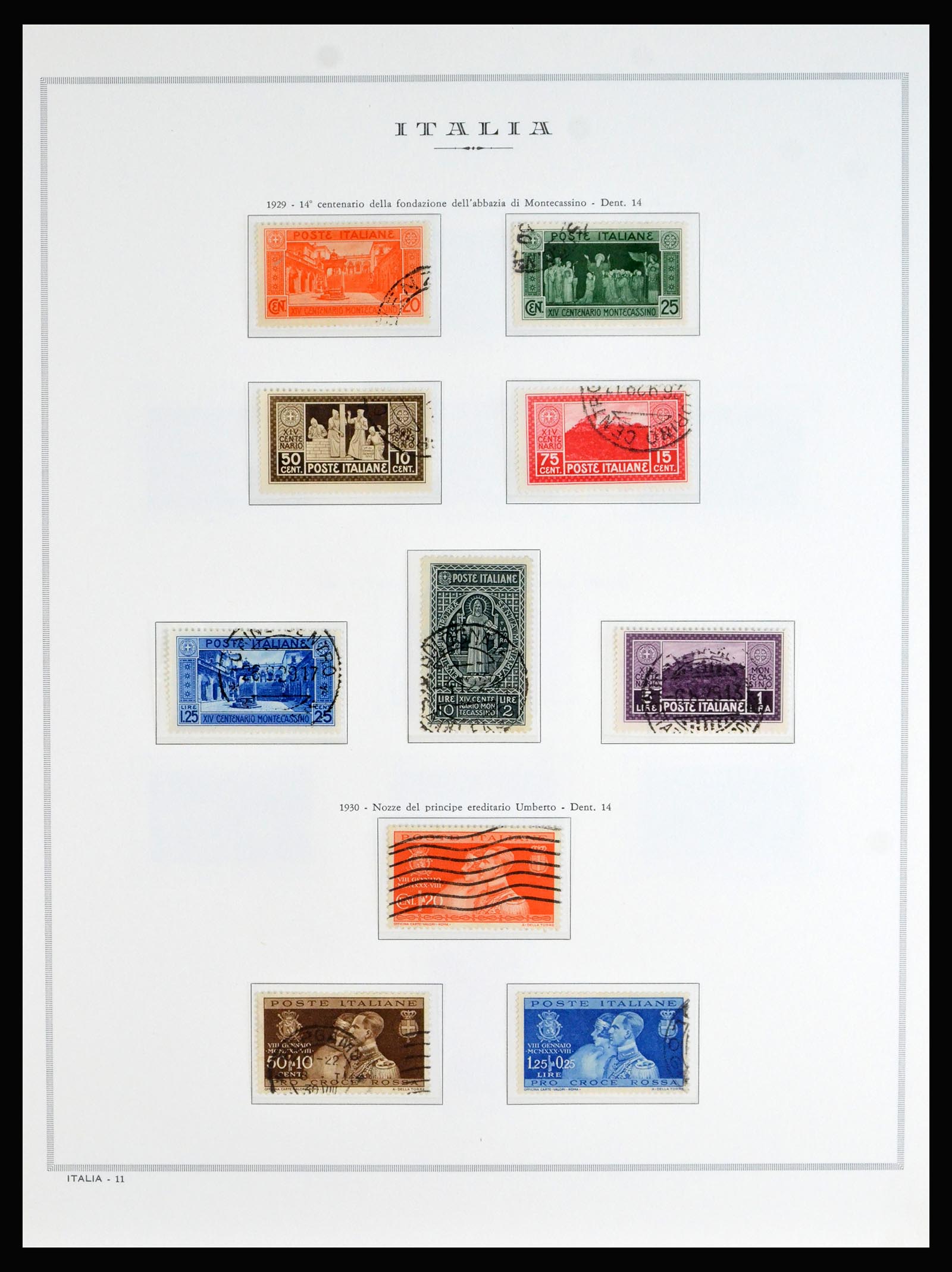 40130 0020 - Stamp collection 40130 Italy complete 1862-1944.