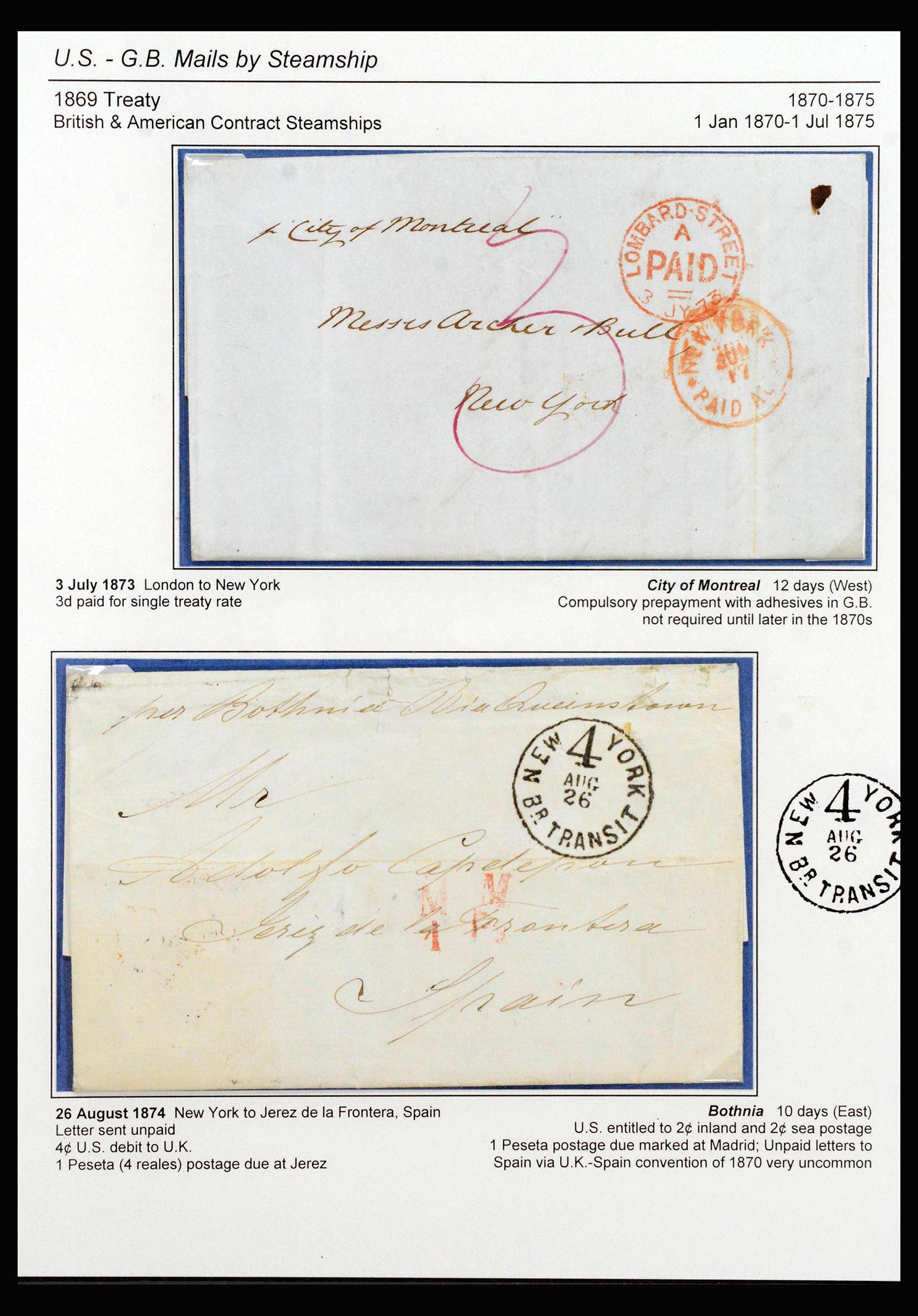 40131 0018 - Postzegelverzameling 40131 Engeland brieven 1838-1879.