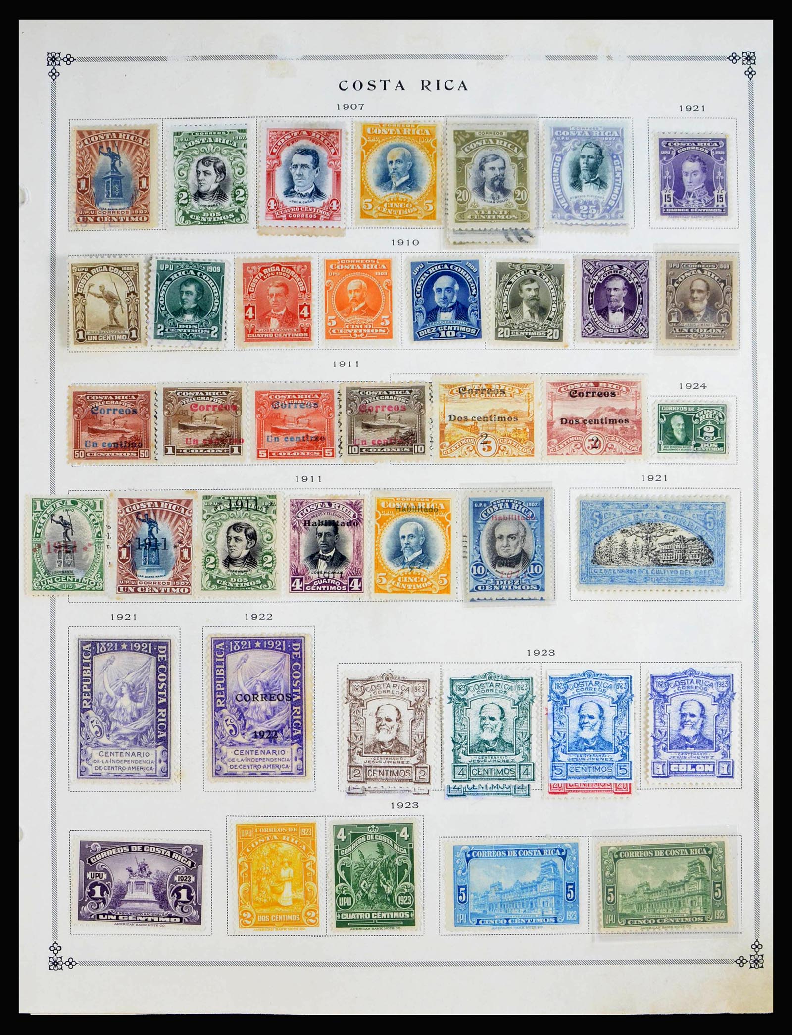 40134 0004 - Stamp collection 40134 Central America 1865-1955.