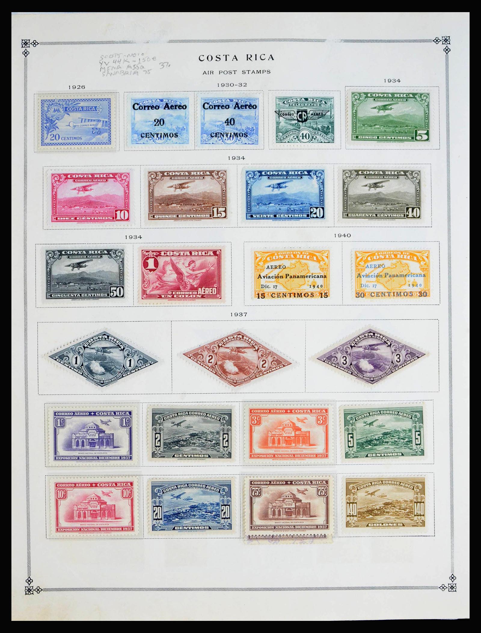 40134 0009 - Stamp collection 40134 Central America 1865-1955.