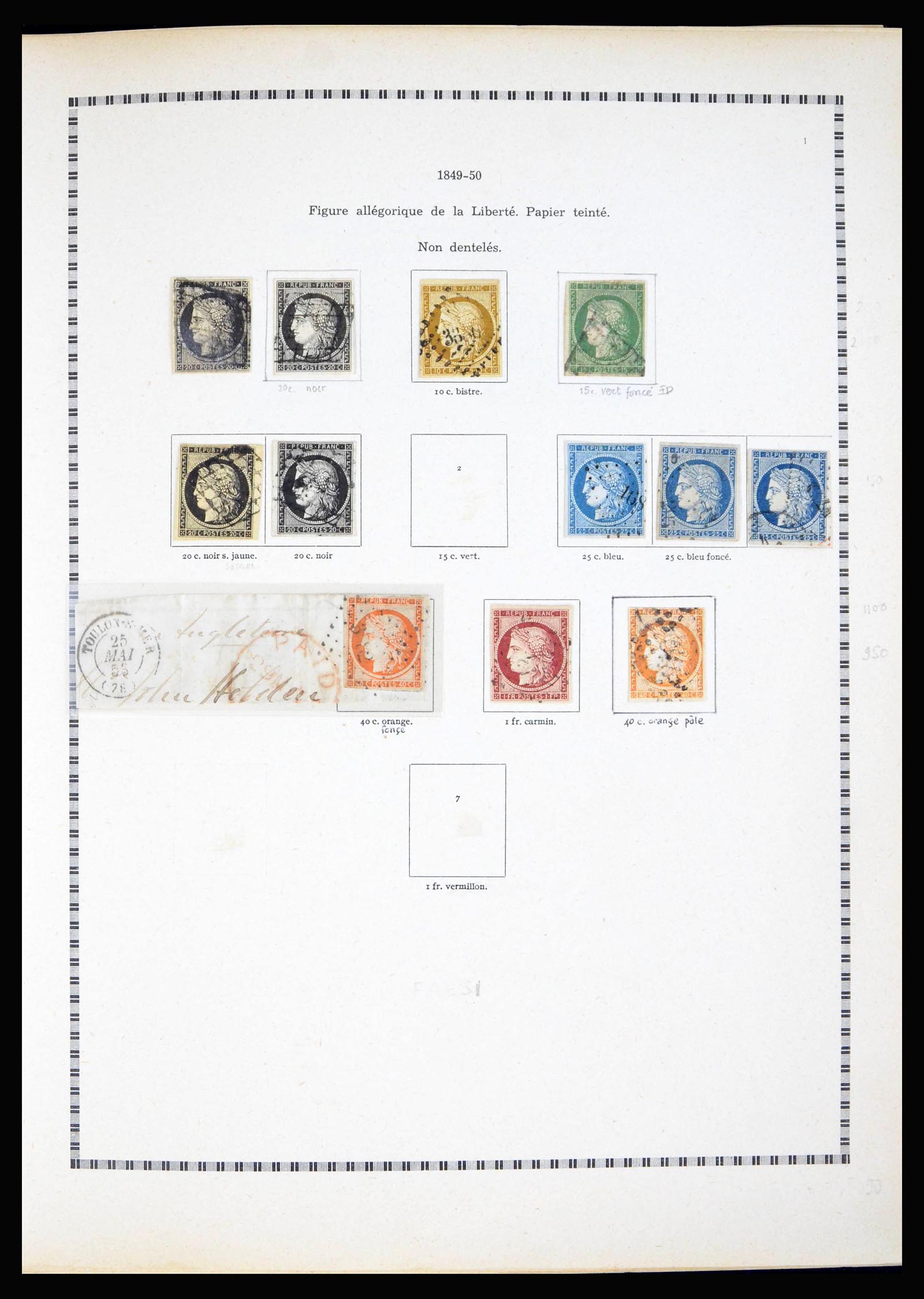 40135 0001 - Stamp collection 40135 France 1849-1972.