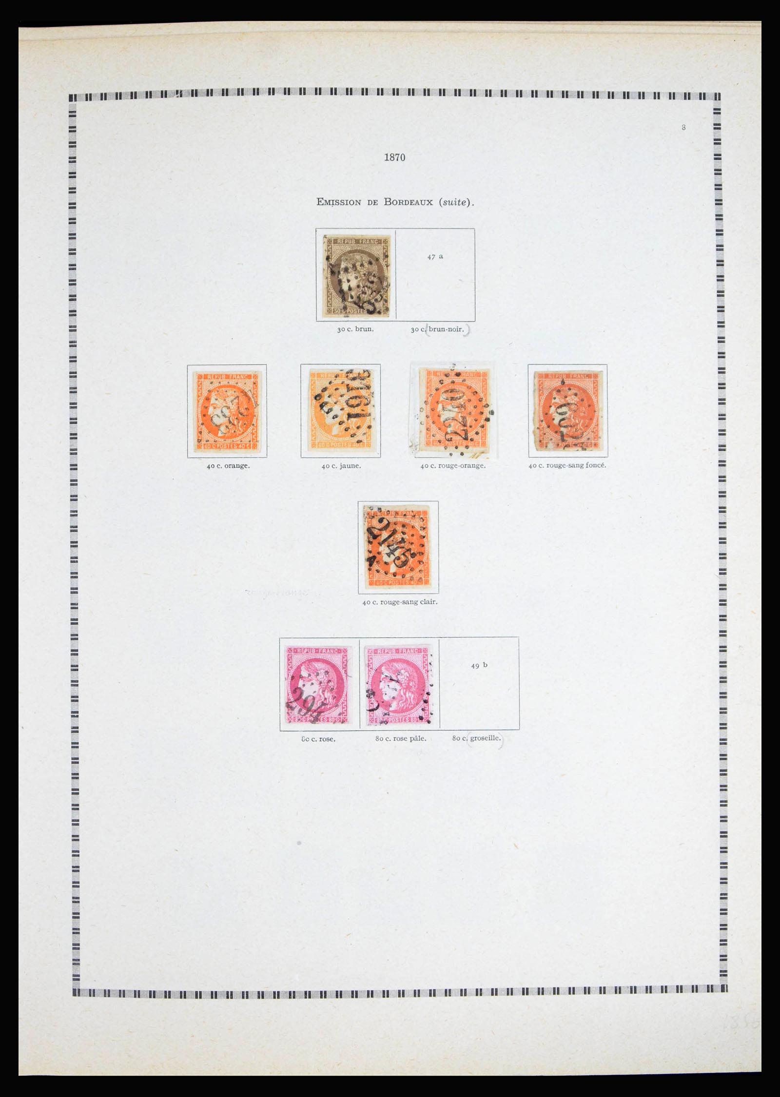 40135 0008 - Stamp collection 40135 France 1849-1972.