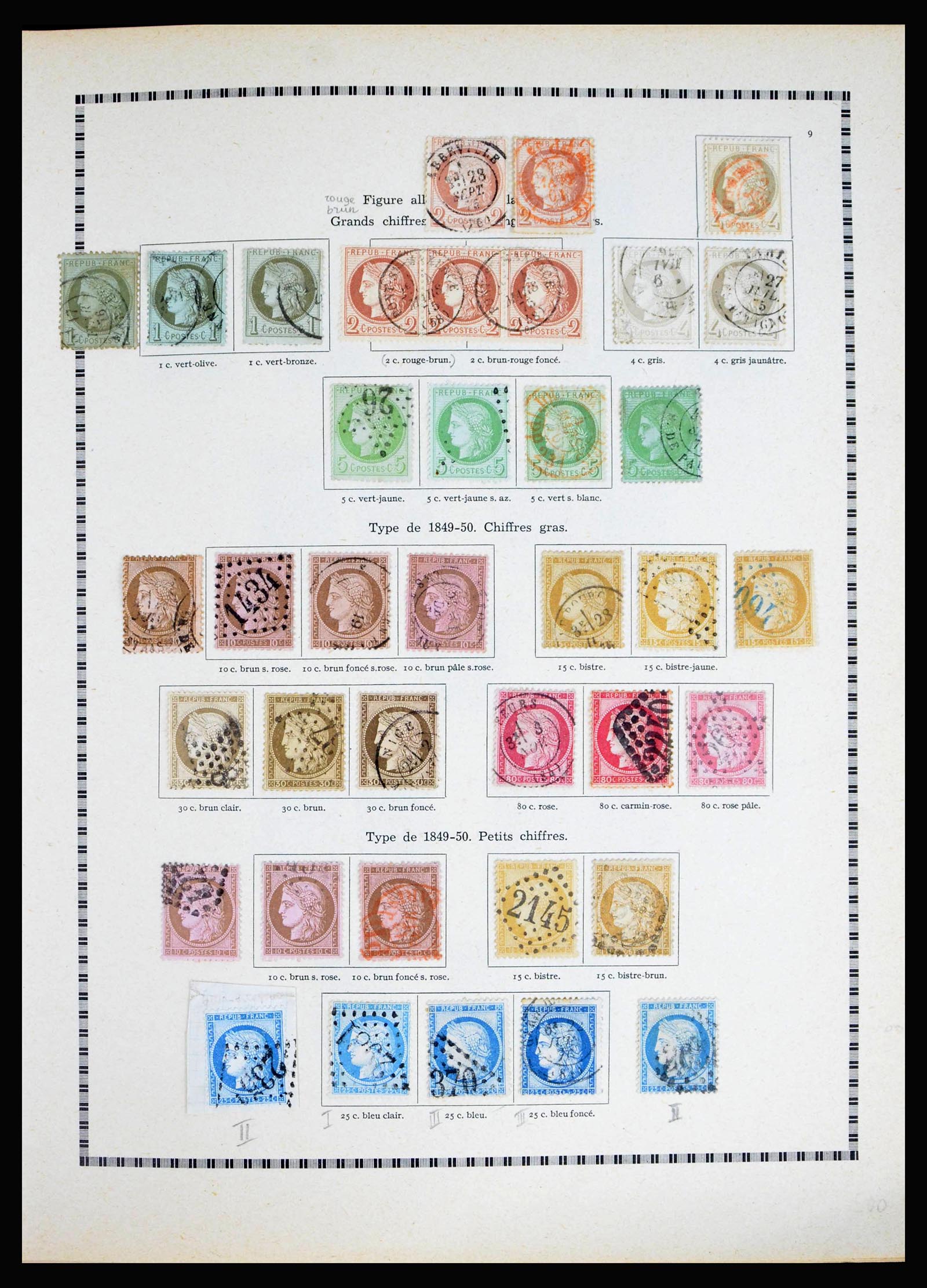 40135 0009 - Stamp collection 40135 France 1849-1972.