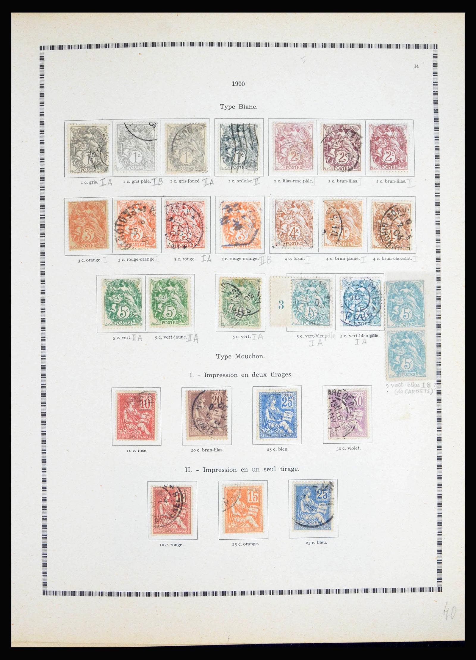 40135 0016 - Stamp collection 40135 France 1849-1972.