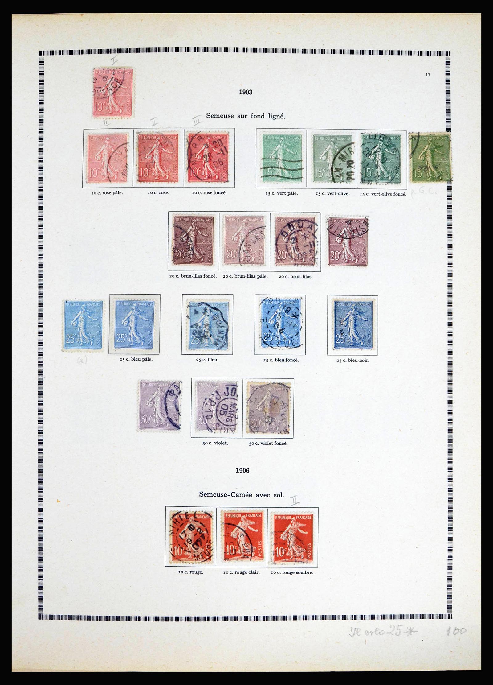 40135 0019 - Stamp collection 40135 France 1849-1972.