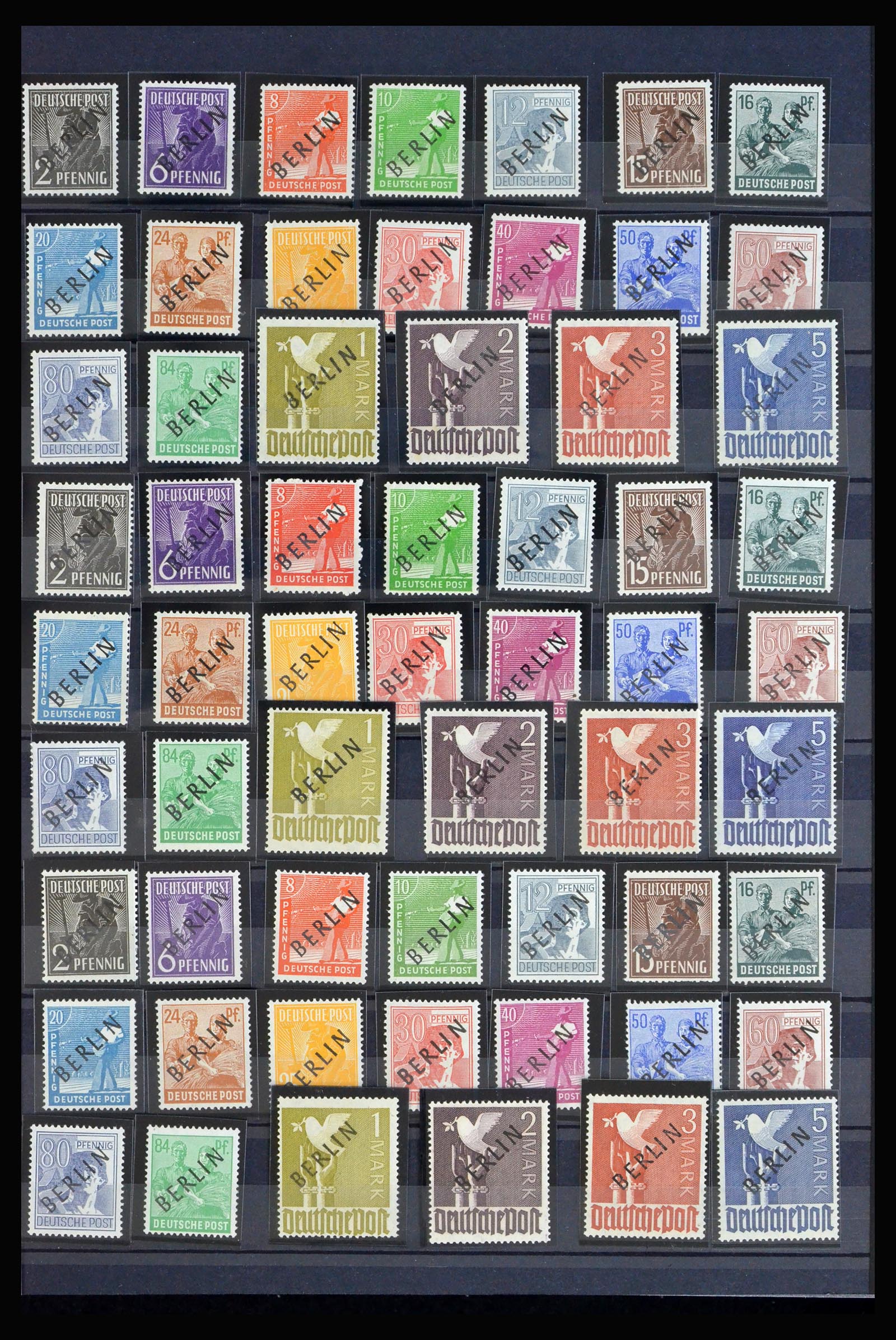 40140 0002 - Stamp collection 40140 Berlin key issues 1948-1949.