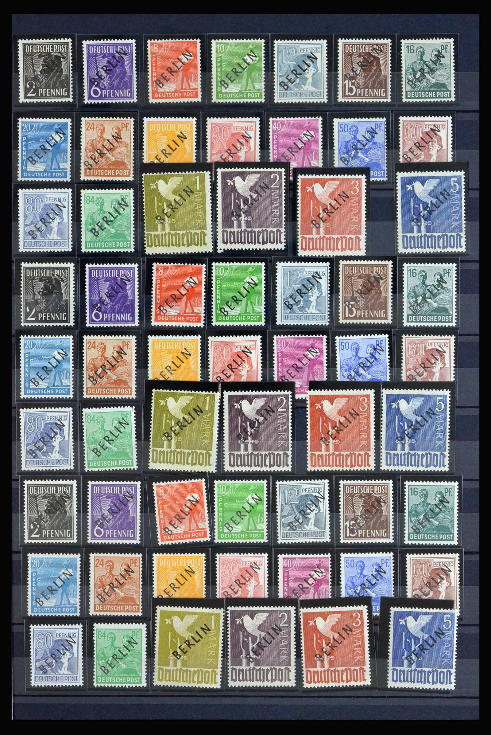 40140 0005 - Stamp collection 40140 Berlin key issues 1948-1949.