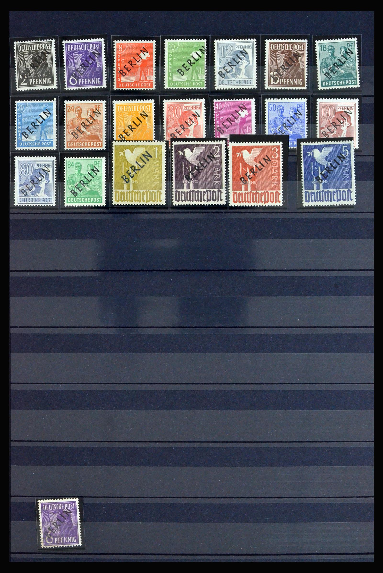 40140 0006 - Stamp collection 40140 Berlin key issues 1948-1949.