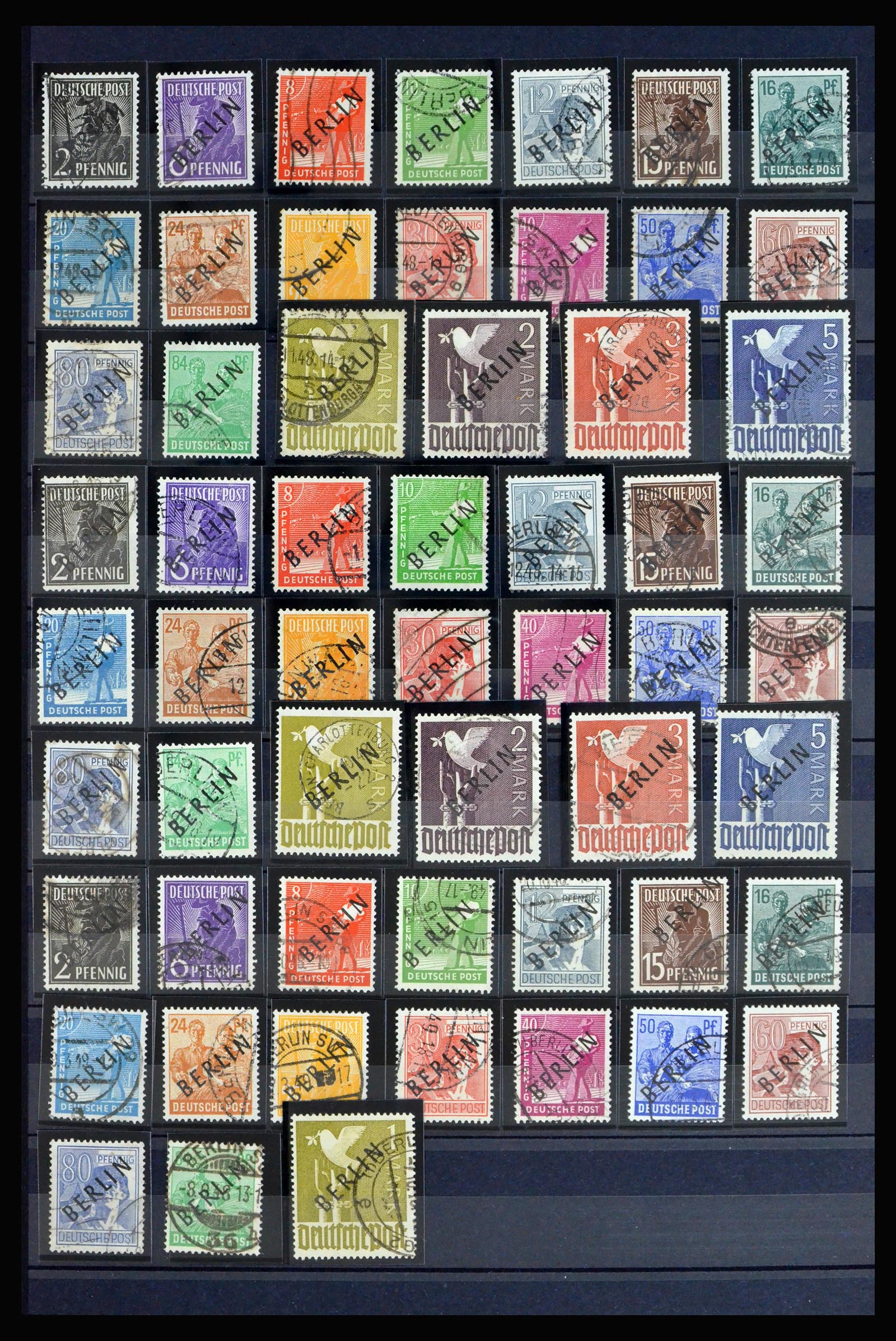 40140 0010 - Stamp collection 40140 Berlin key issues 1948-1949.