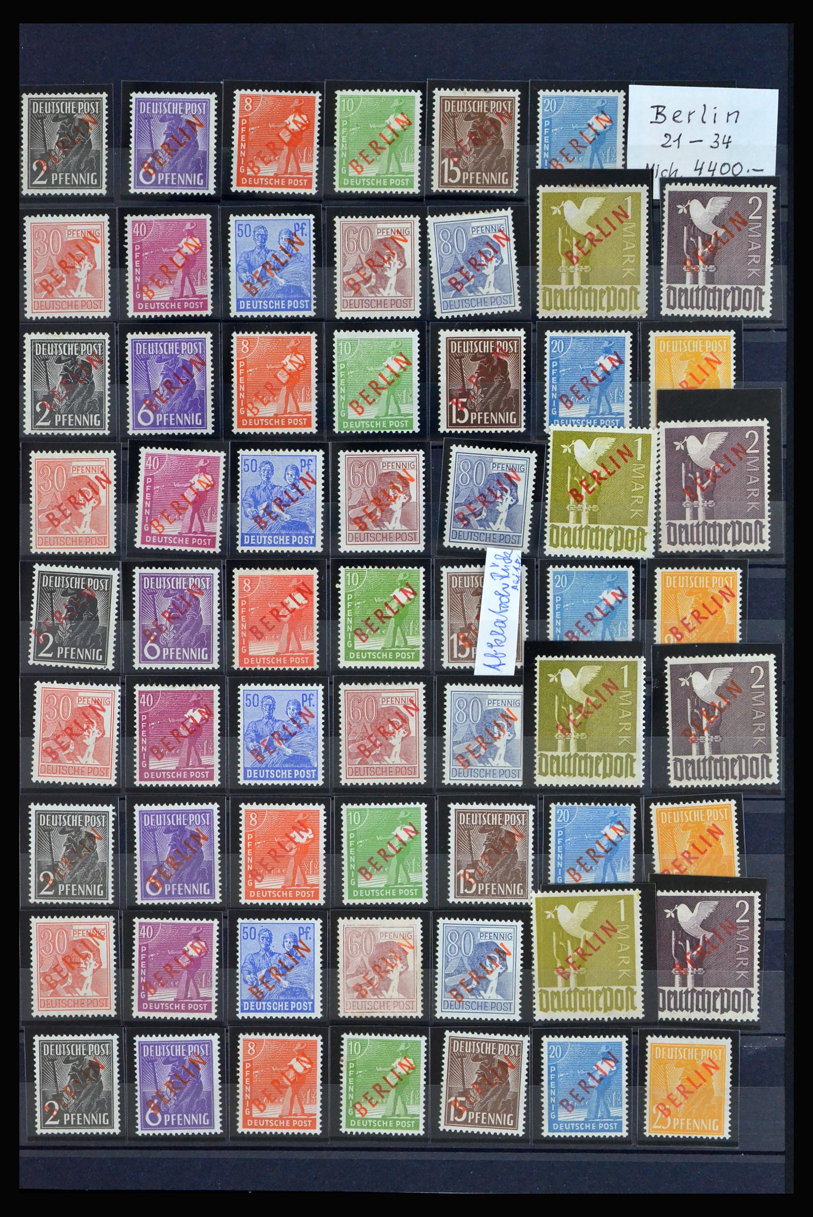 40140 0016 - Stamp collection 40140 Berlin key issues 1948-1949.