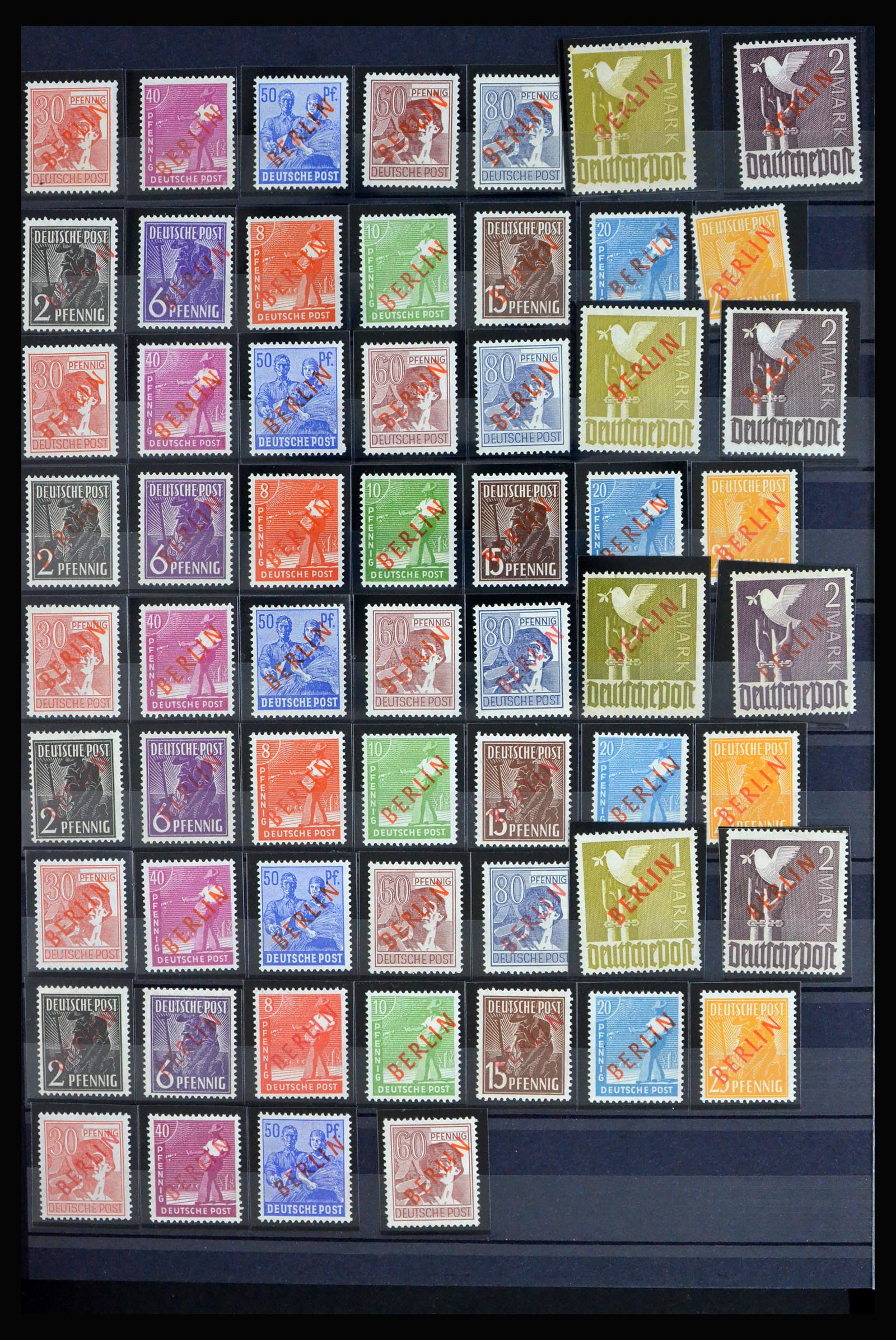 40140 0017 - Stamp collection 40140 Berlin key issues 1948-1949.