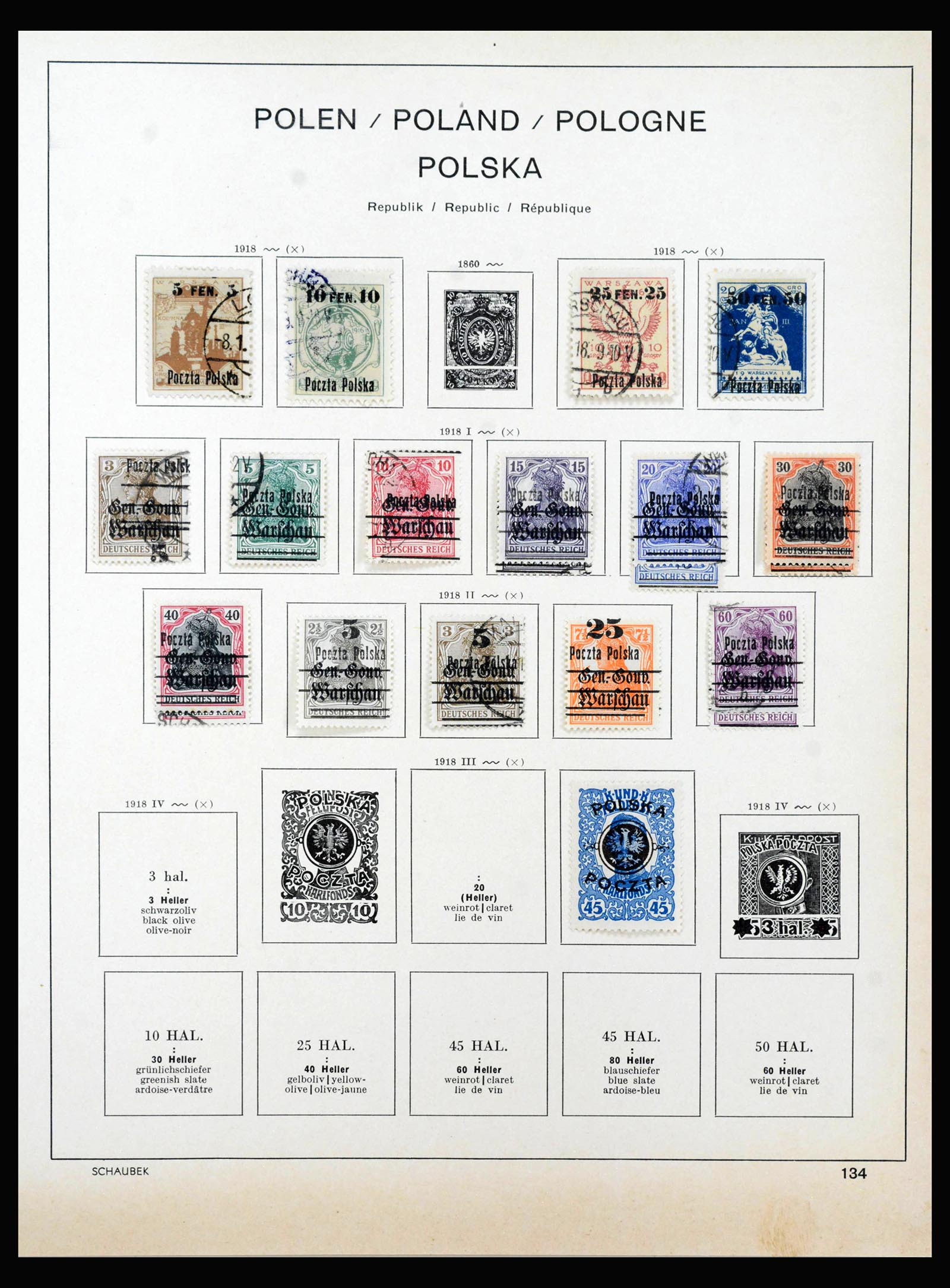 40141 0005 - Stamp collection 40141 Czechoslovakia and Poland 1918-1945.