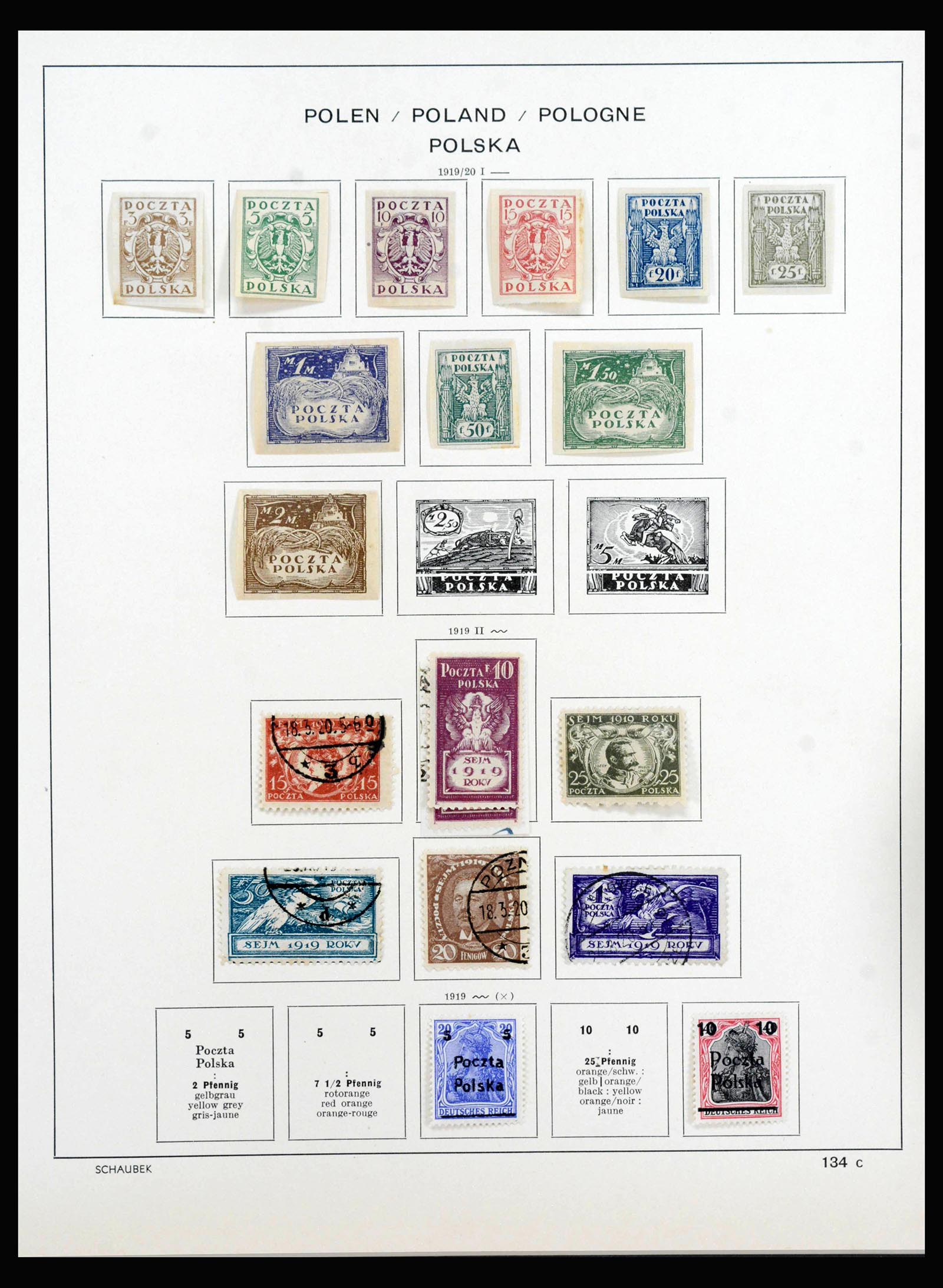 40141 0009 - Stamp collection 40141 Czechoslovakia and Poland 1918-1945.