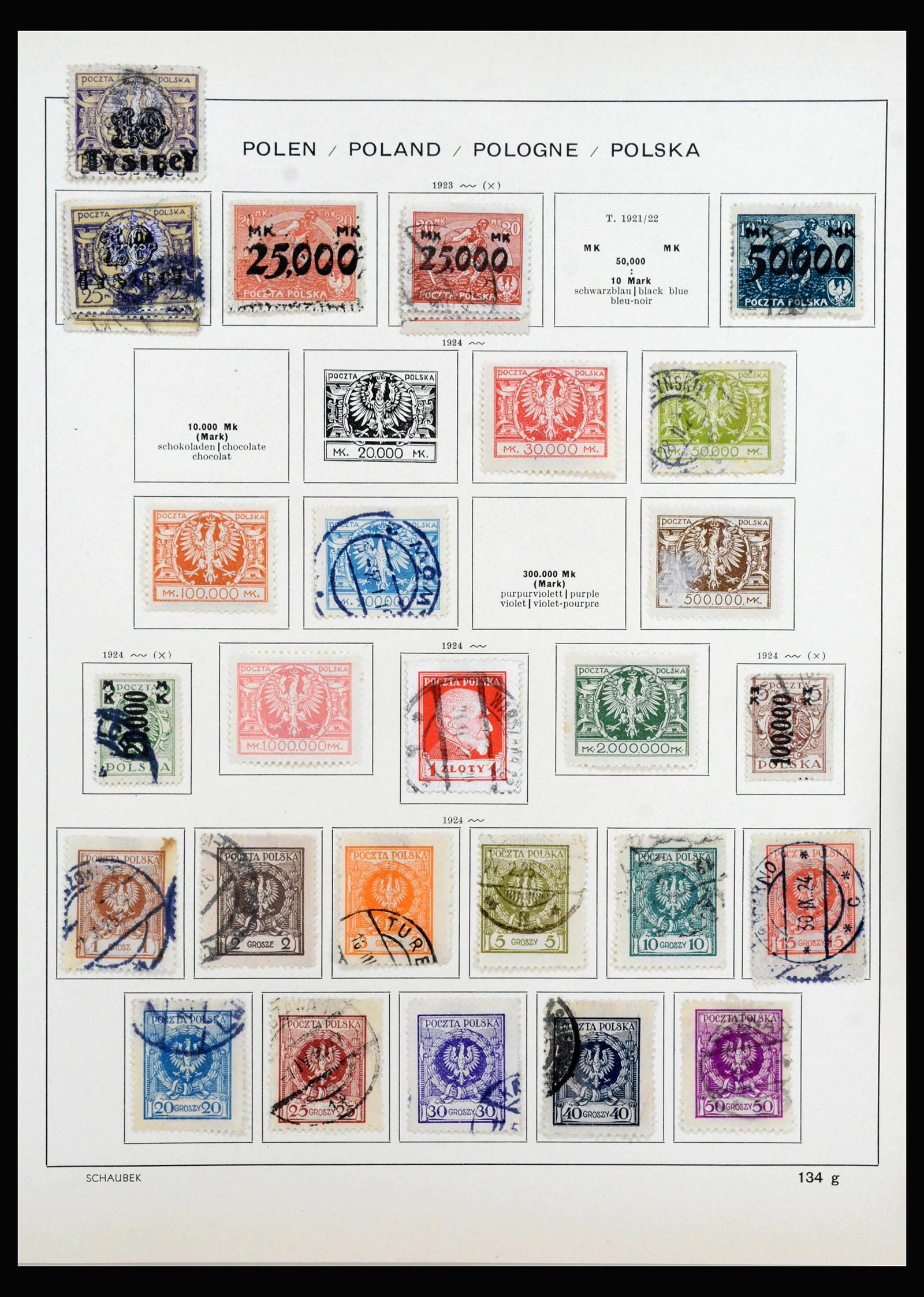 40141 0014 - Stamp collection 40141 Czechoslovakia and Poland 1918-1945.