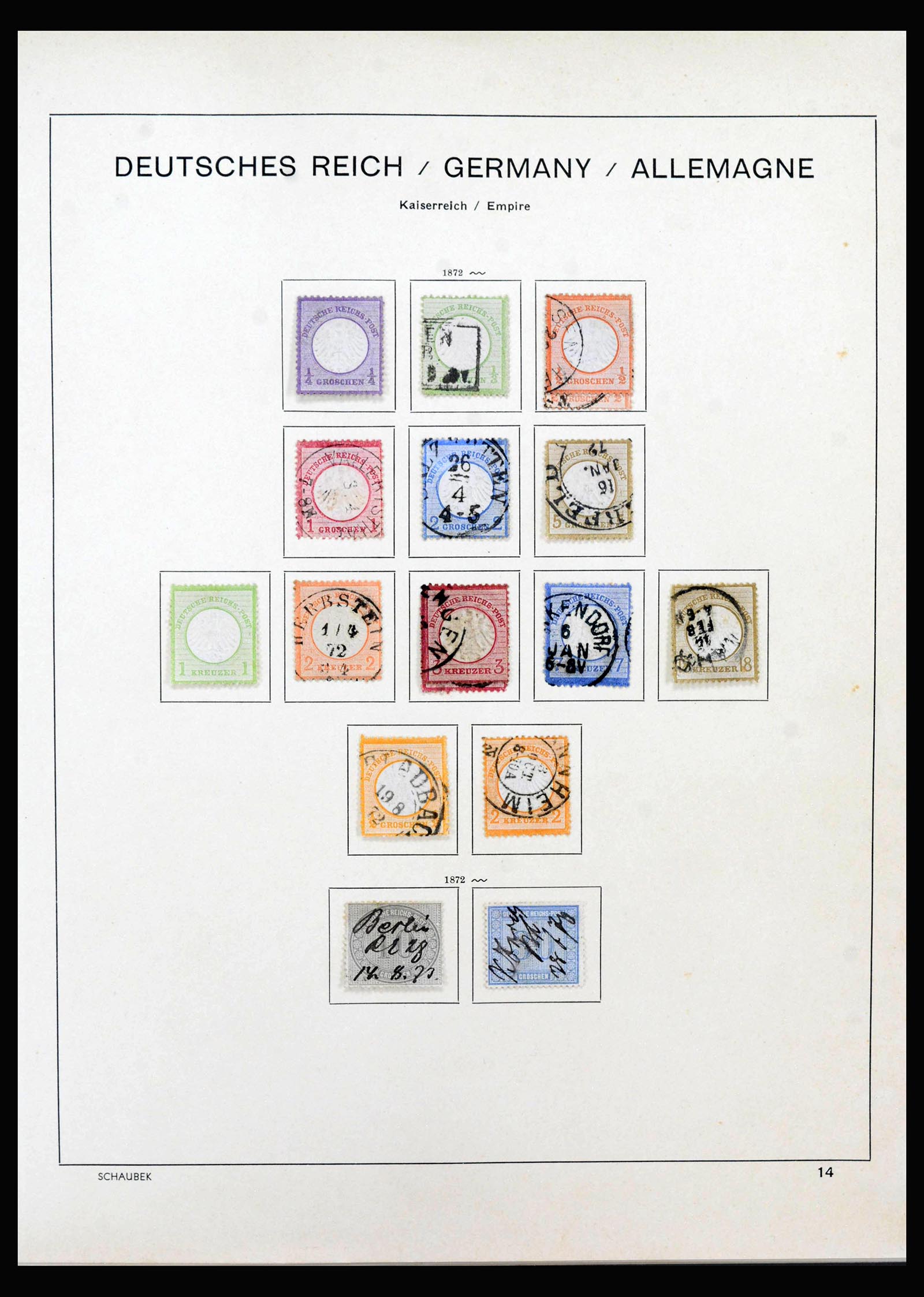 40142 0001 - Stamp collection 40142 German Reich 1872-1945.