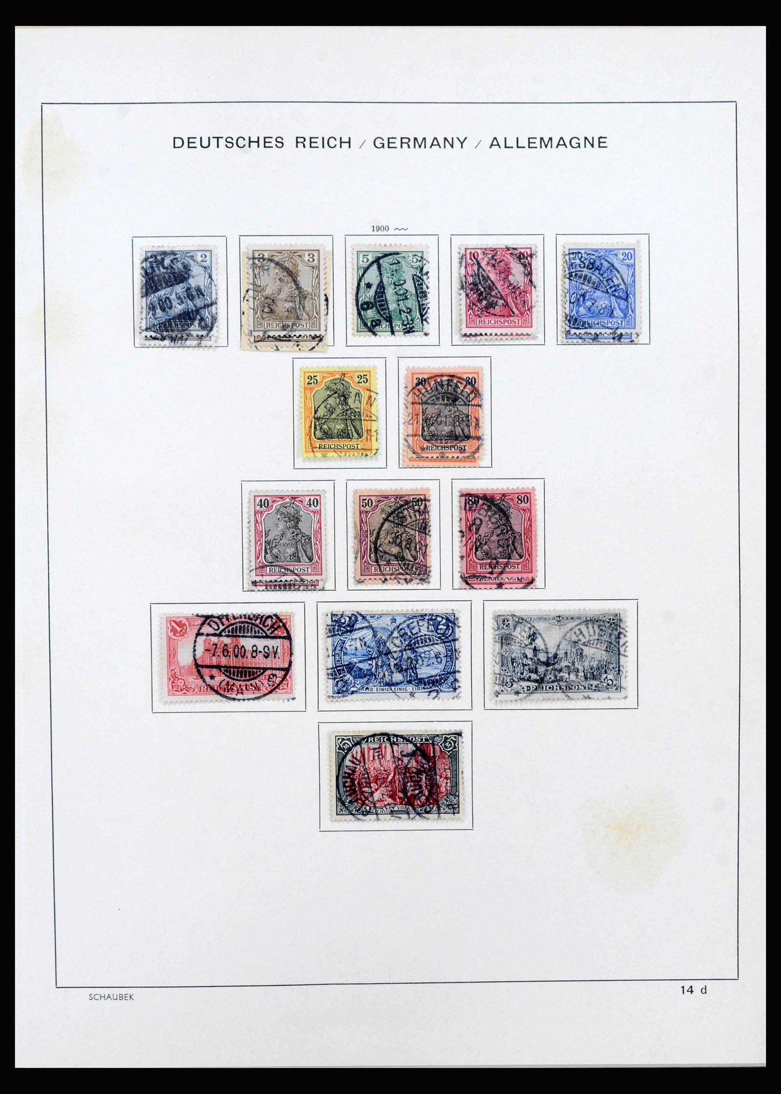 40142 0008 - Stamp collection 40142 German Reich 1872-1945.