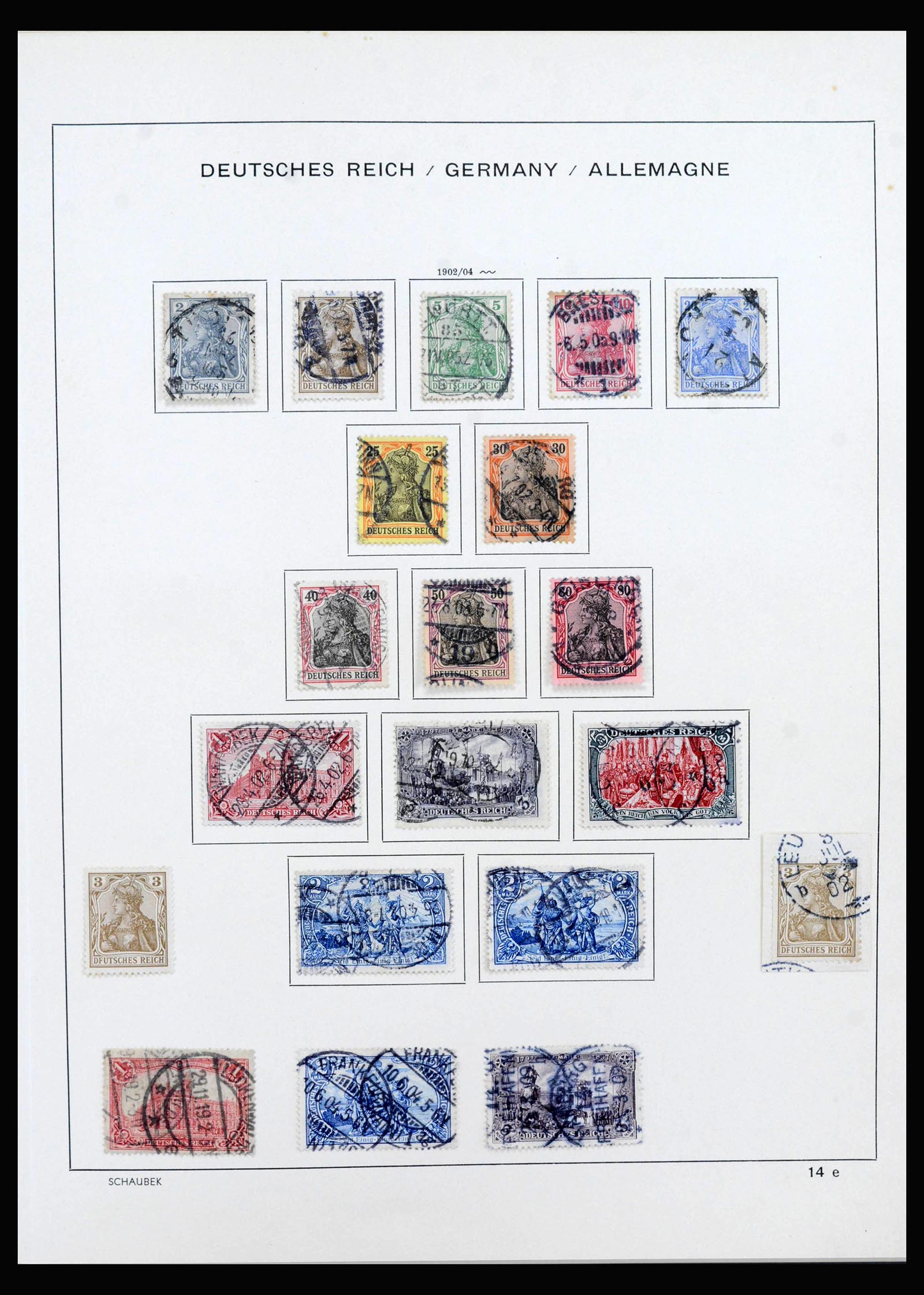 40142 0009 - Stamp collection 40142 German Reich 1872-1945.