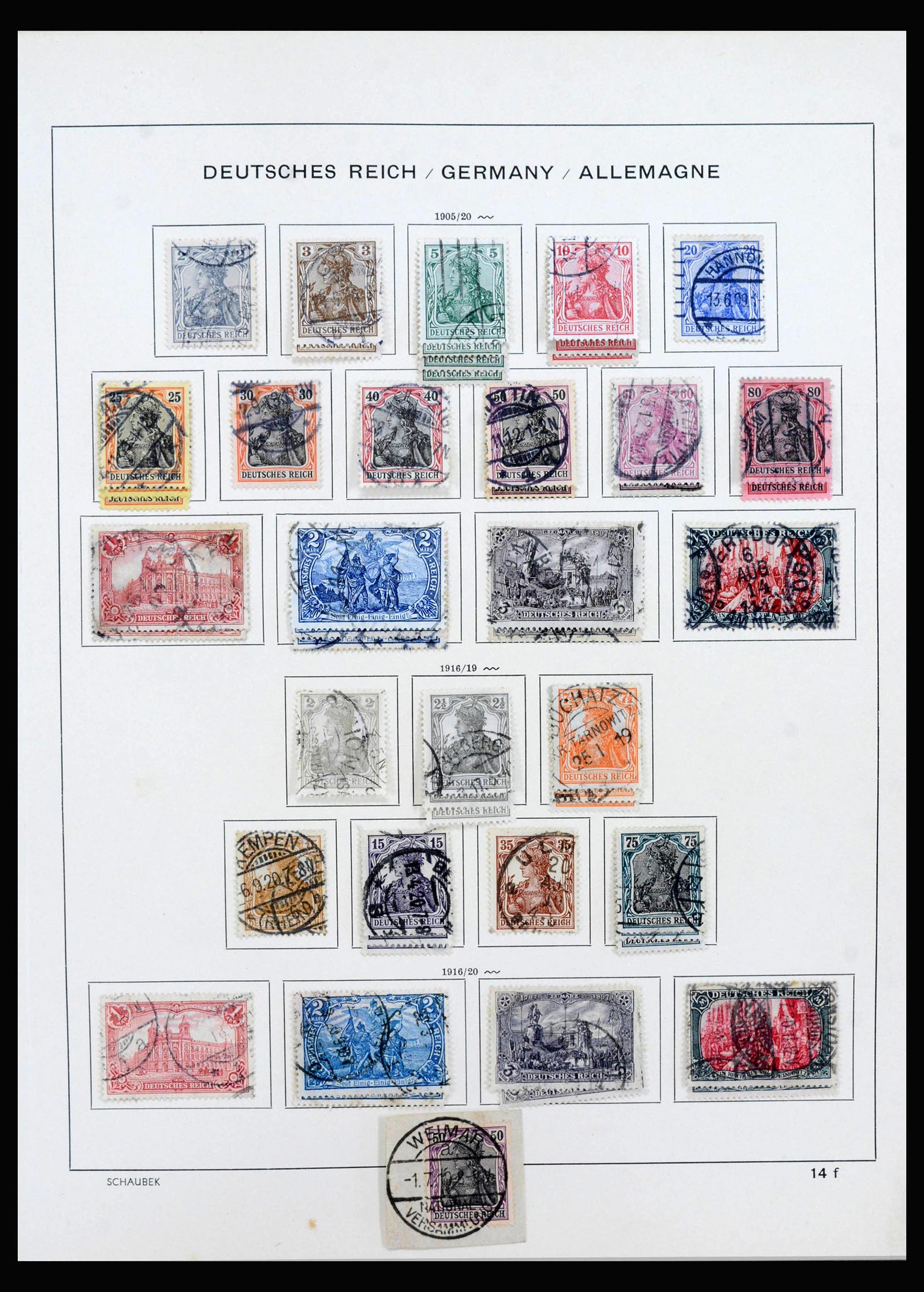 40142 0011 - Stamp collection 40142 German Reich 1872-1945.