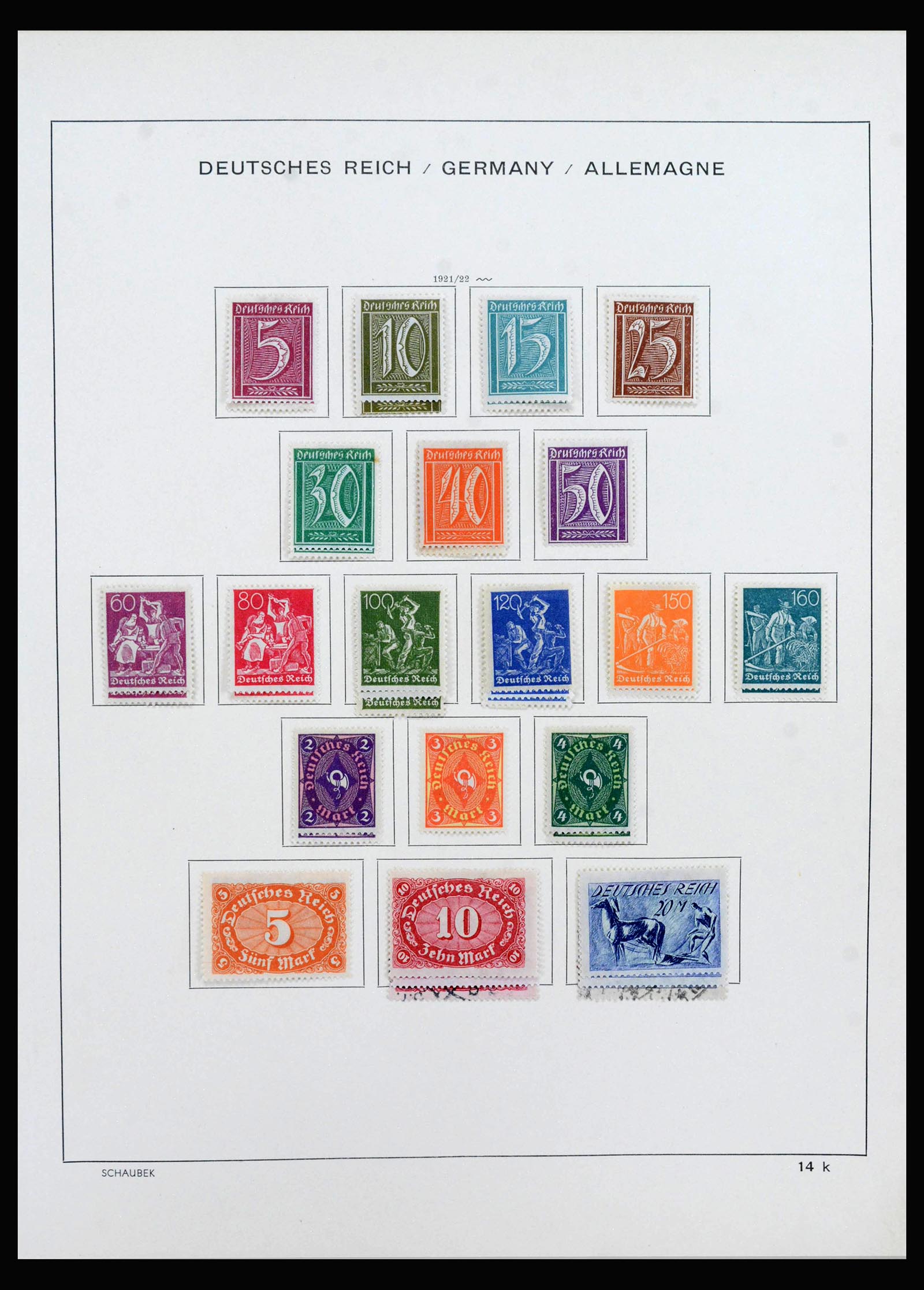 40142 0016 - Stamp collection 40142 German Reich 1872-1945.