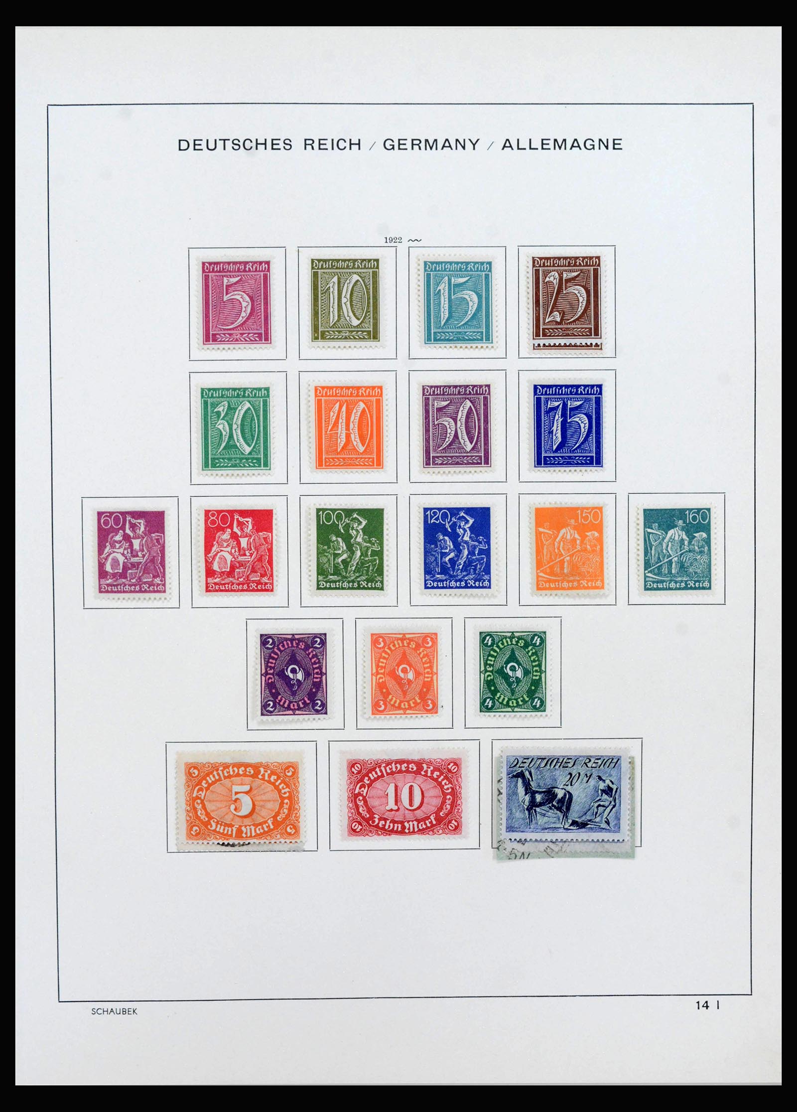 40142 0017 - Stamp collection 40142 German Reich 1872-1945.