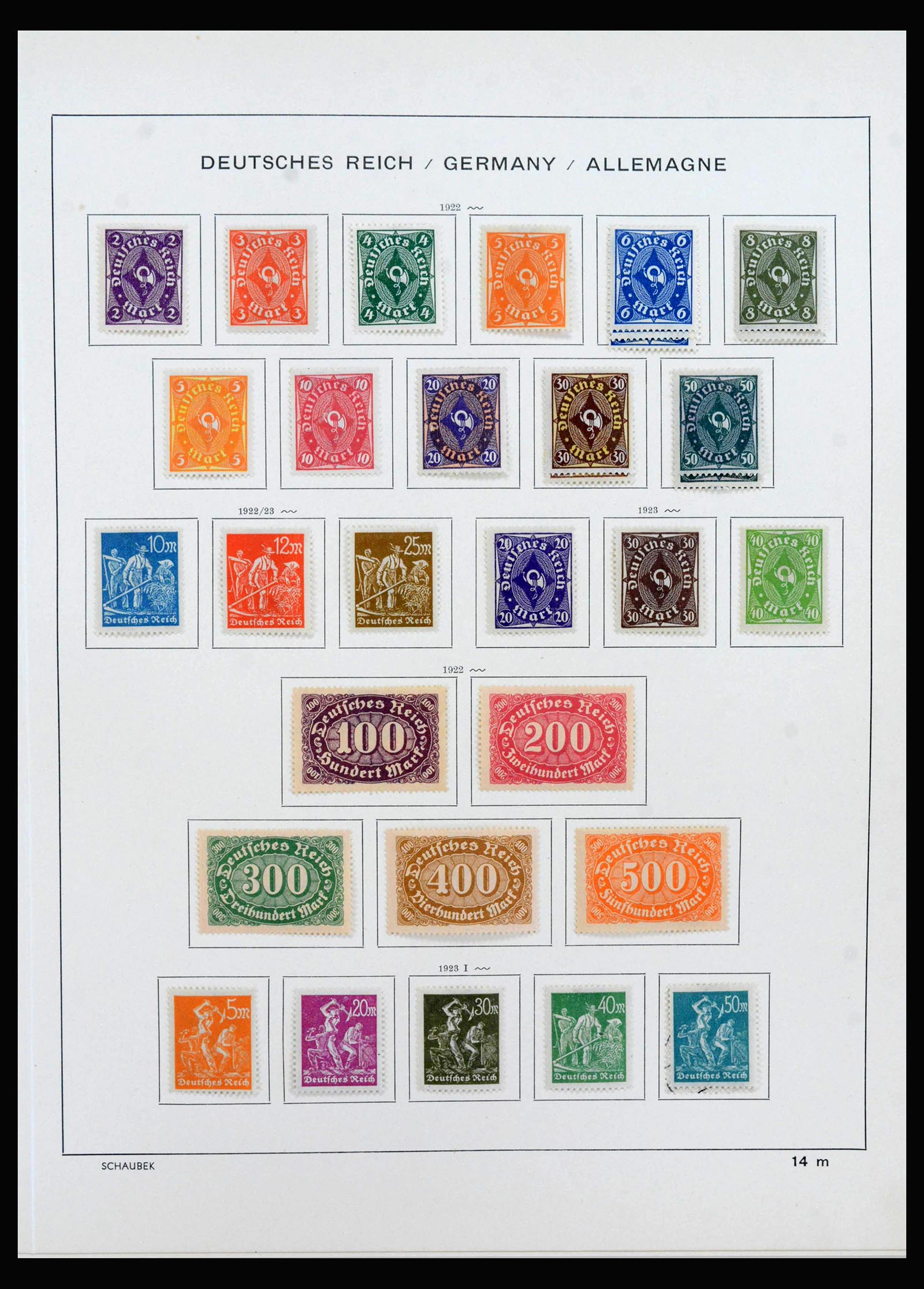 40142 0018 - Stamp collection 40142 German Reich 1872-1945.