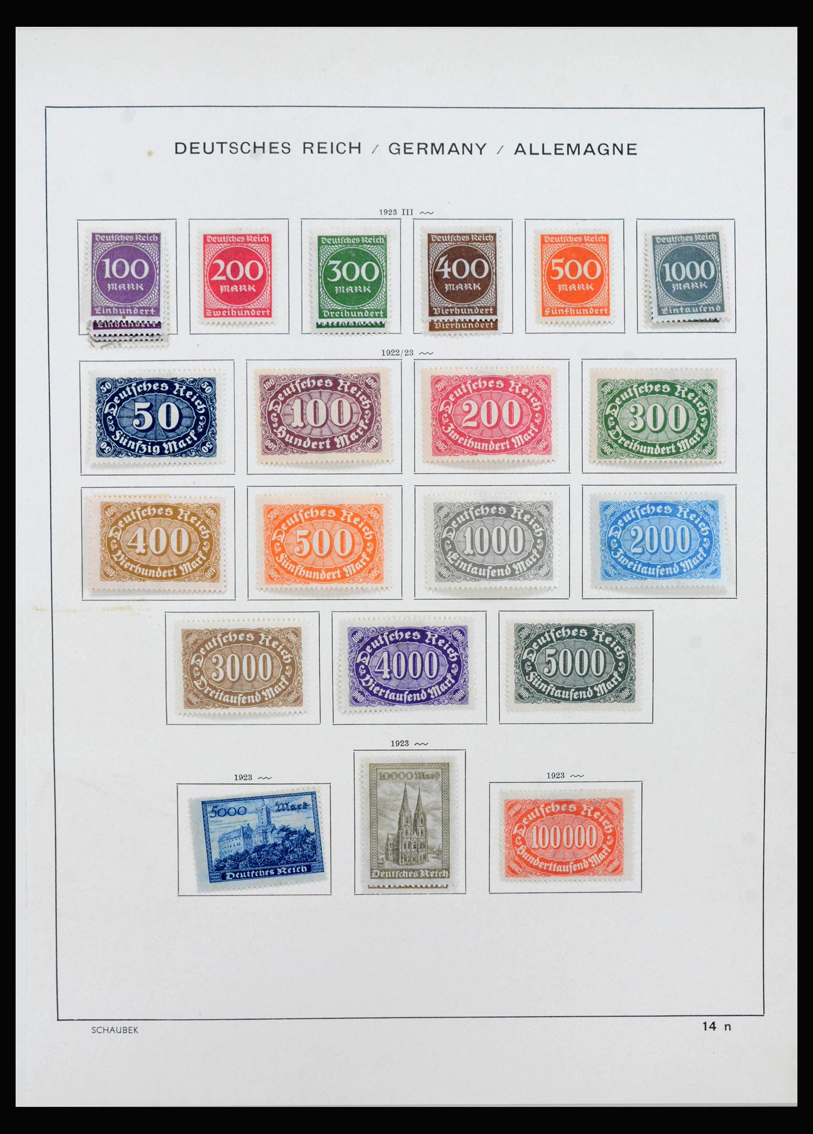 40142 0019 - Stamp collection 40142 German Reich 1872-1945.