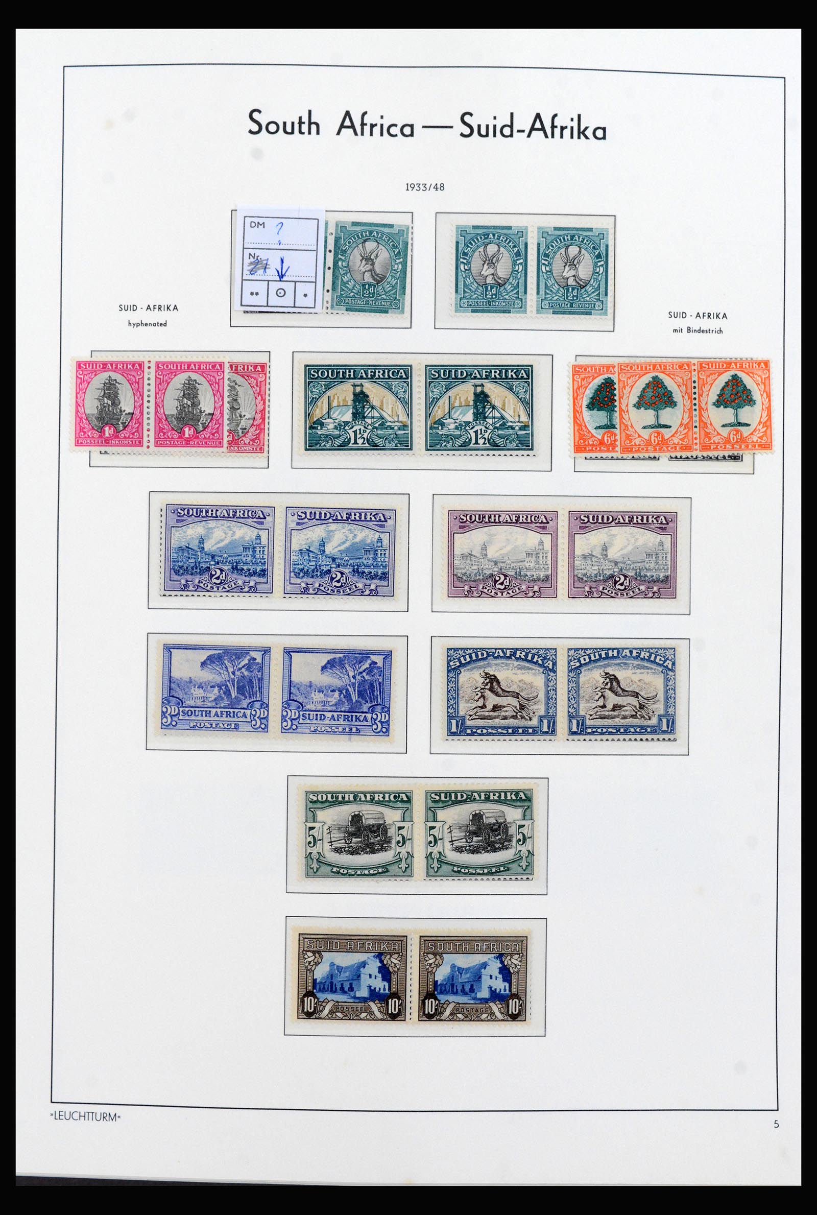 40143 0008 - Stamp collection 40143 South Africa 1910-2008.