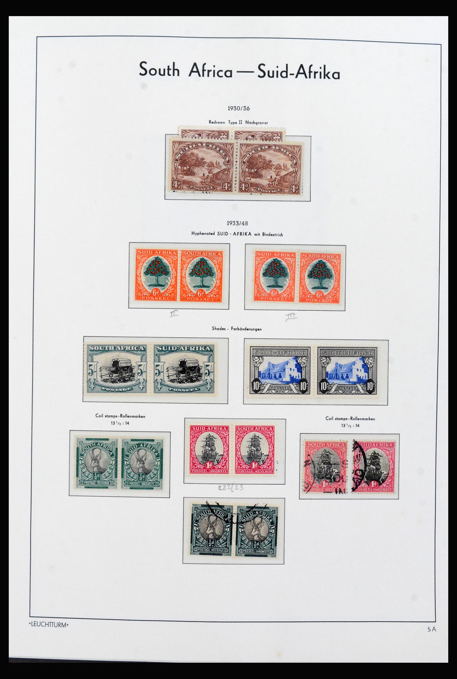 40143 0009 - Stamp collection 40143 South Africa 1910-2008.