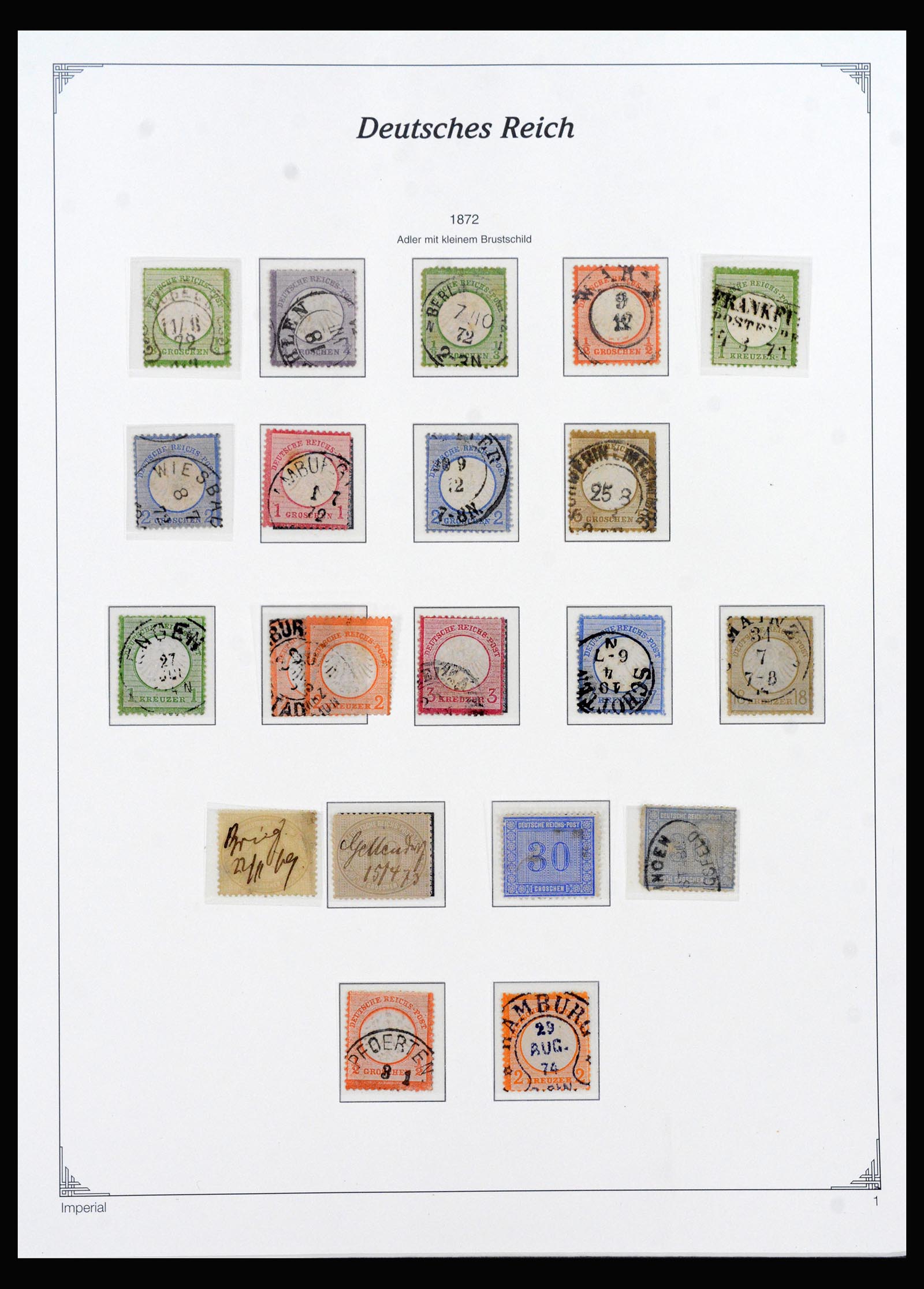 40145 0001 - Stamp collection 40145 Germany Reich complete 1872-1945.