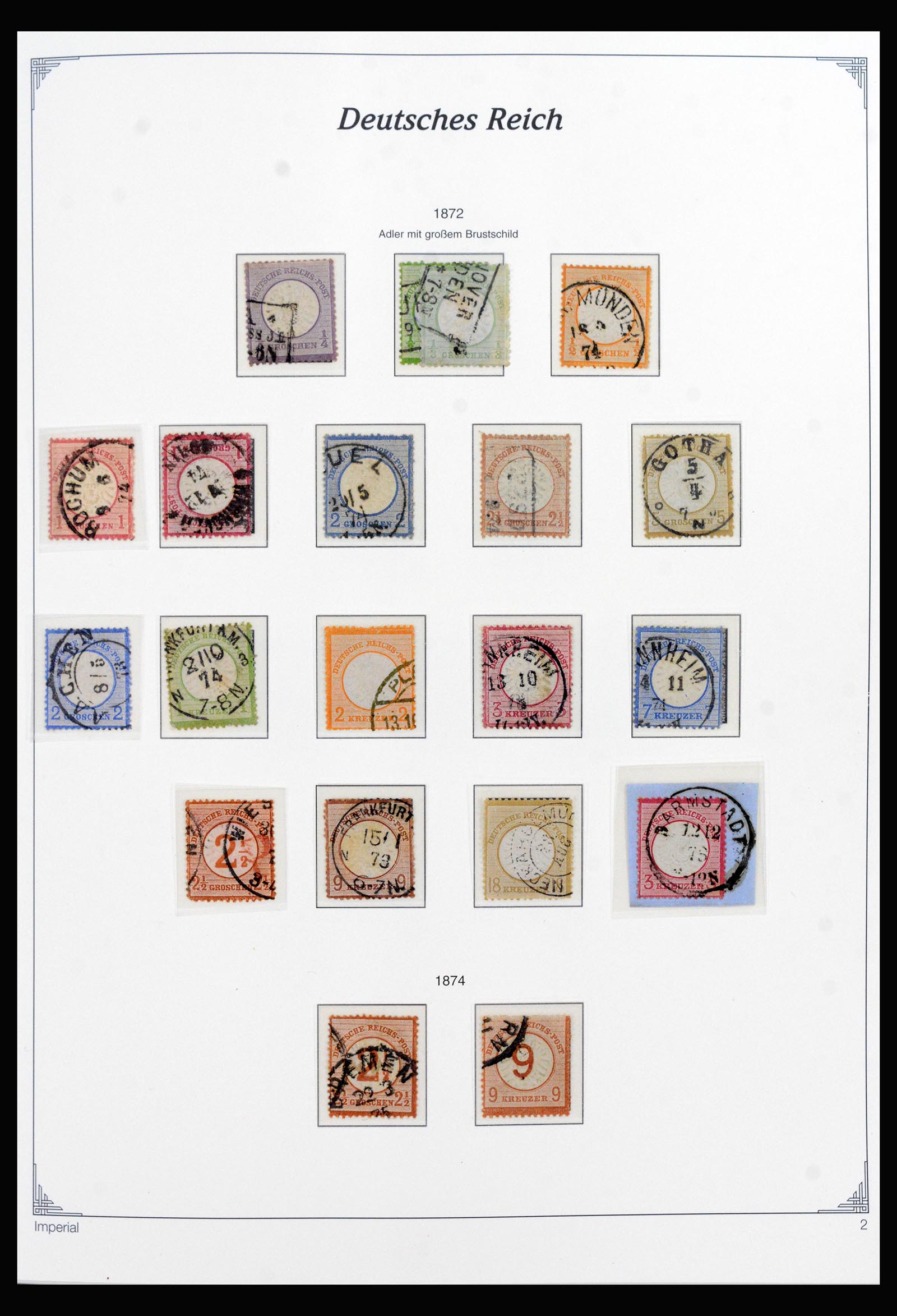 40145 0002 - Stamp collection 40145 Germany Reich complete 1872-1945.