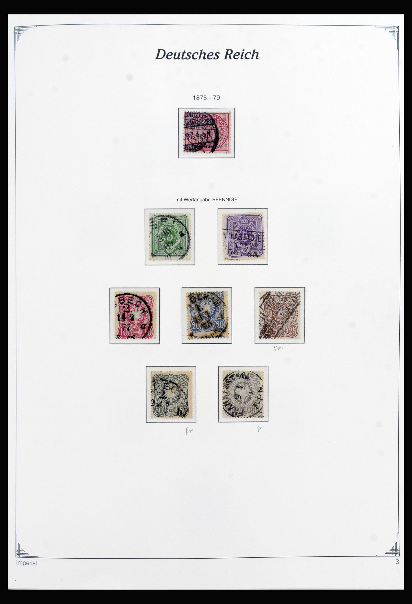 40145 0003 - Stamp collection 40145 Germany Reich complete 1872-1945.