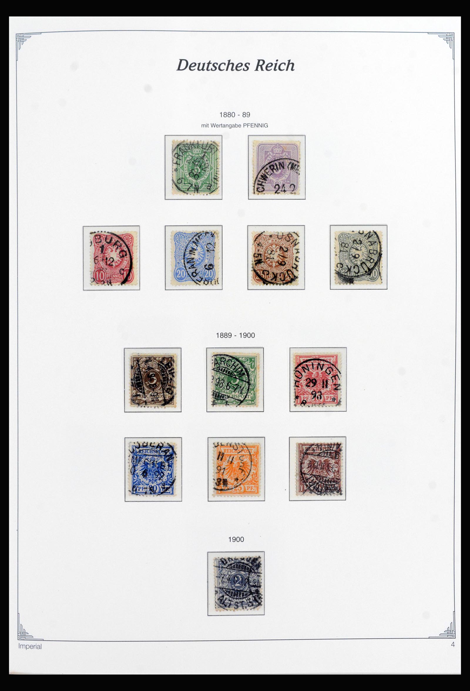 40145 0004 - Stamp collection 40145 Germany Reich complete 1872-1945.