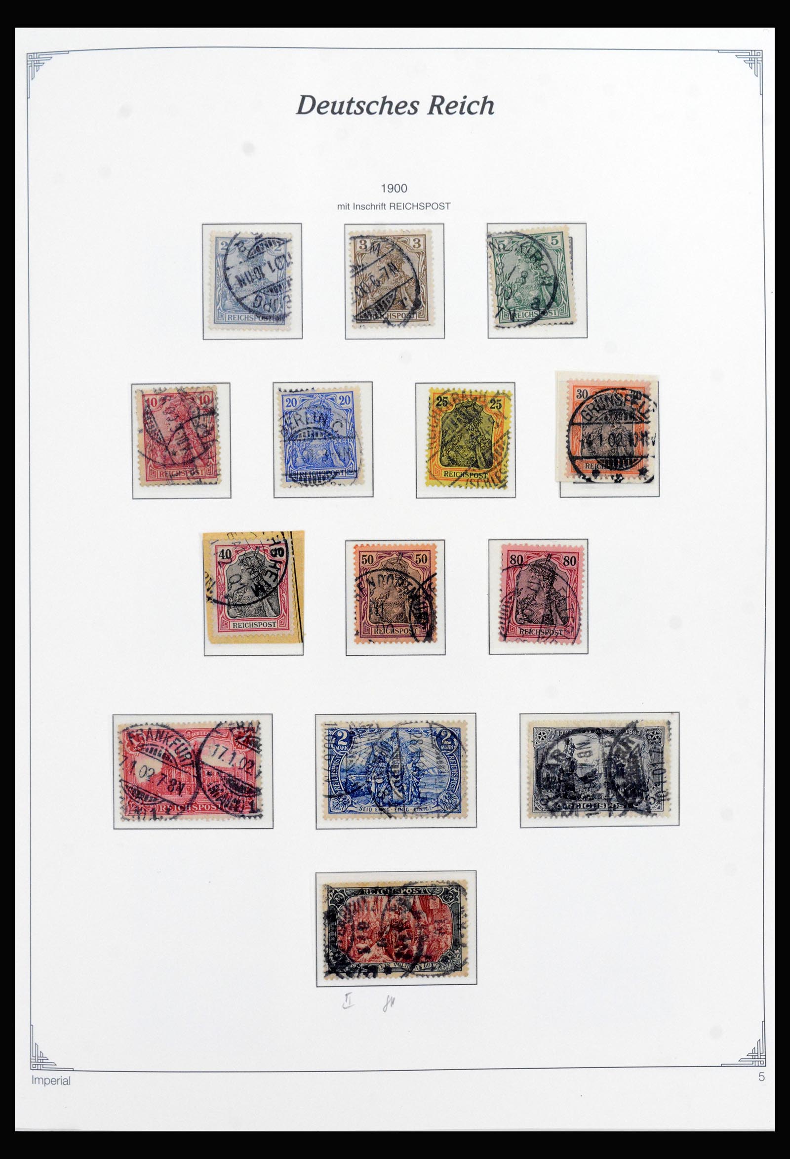 40145 0005 - Stamp collection 40145 Germany Reich complete 1872-1945.