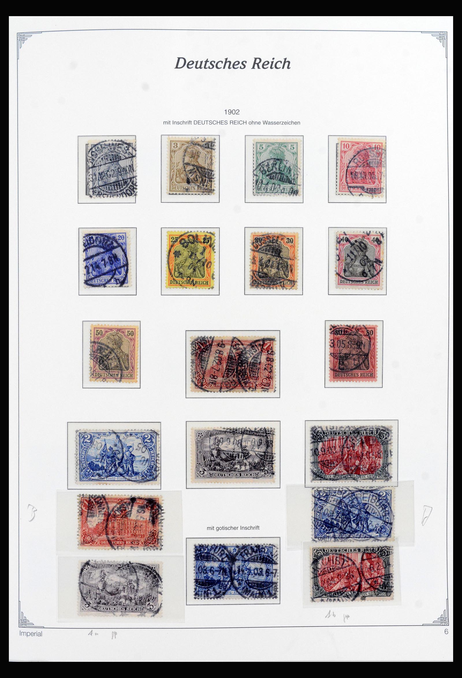 40145 0006 - Stamp collection 40145 Germany Reich complete 1872-1945.