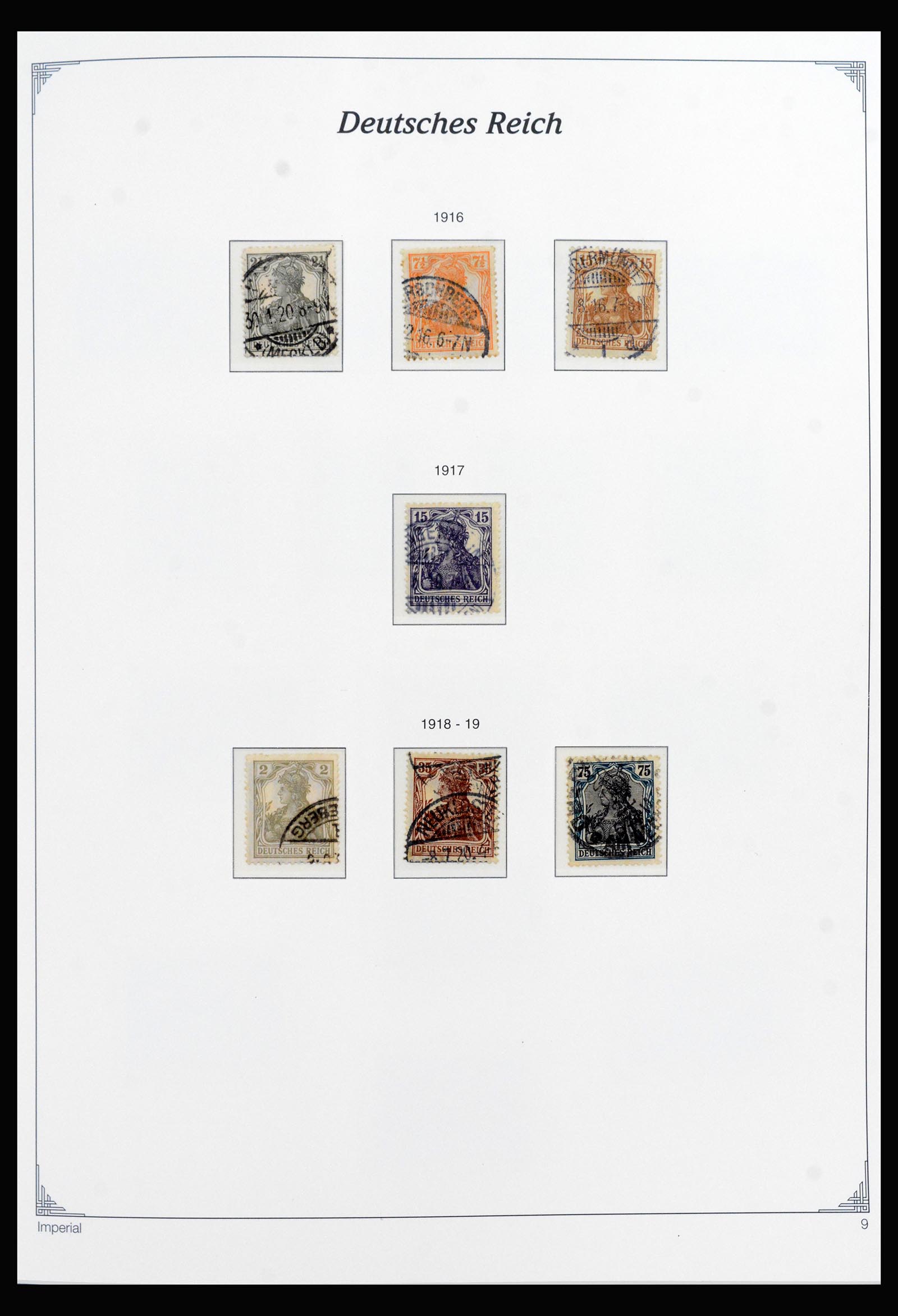 40145 0009 - Stamp collection 40145 Germany Reich complete 1872-1945.