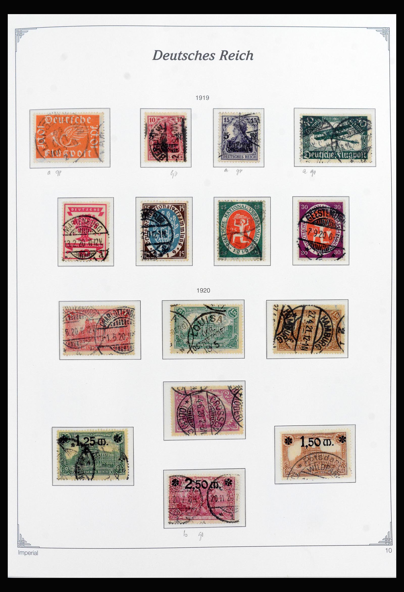 40145 0010 - Stamp collection 40145 Germany Reich complete 1872-1945.