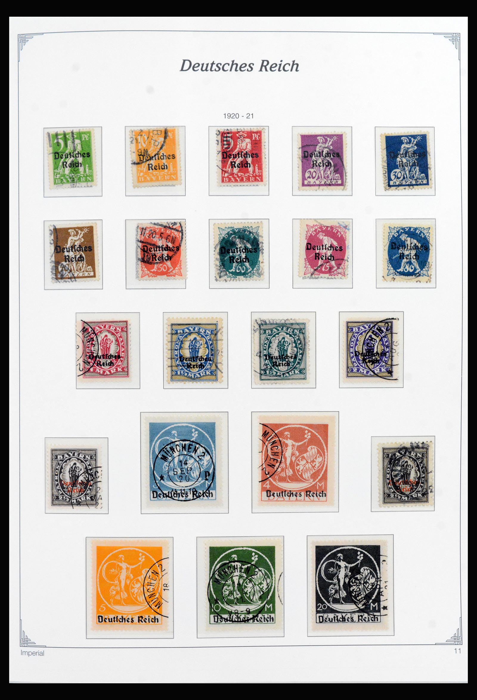 40145 0011 - Stamp collection 40145 Germany Reich complete 1872-1945.