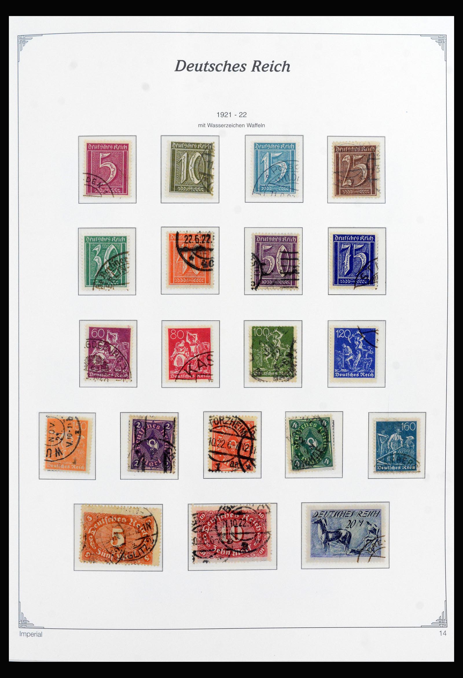 40145 0014 - Stamp collection 40145 Germany Reich complete 1872-1945.